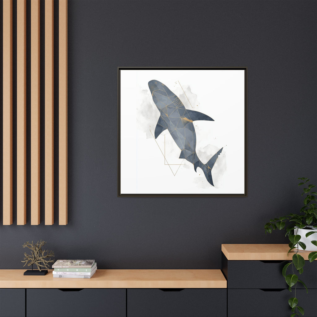 Aquatic Geometry: Shark Polygon Abstraction, Oceanic Digital Art   |  Personalized & Custom Orders Available