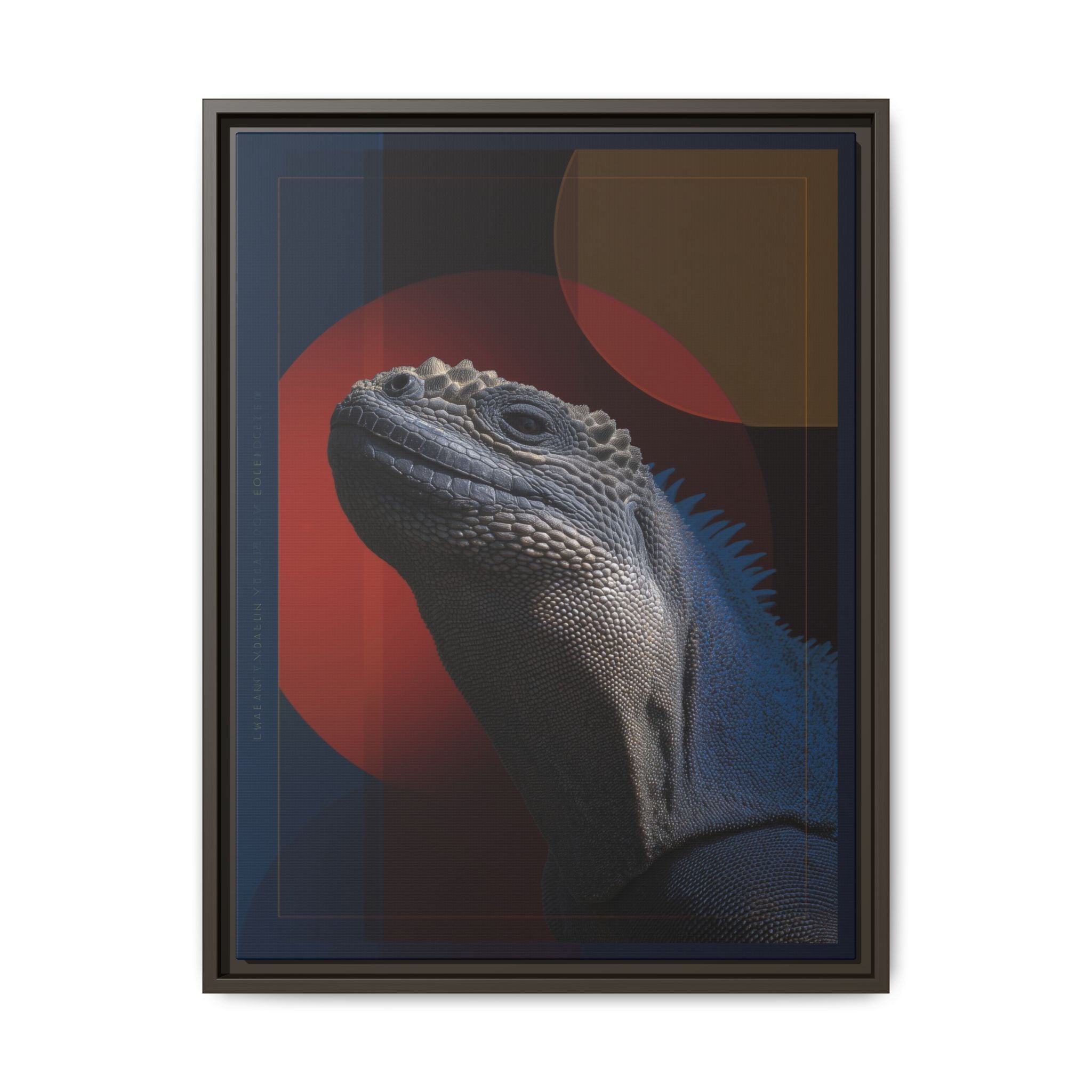 Scales of Antiquity: Prehistoric Reptilian Portrait, Abstract Geometric Composition   |    Custom Orders Available