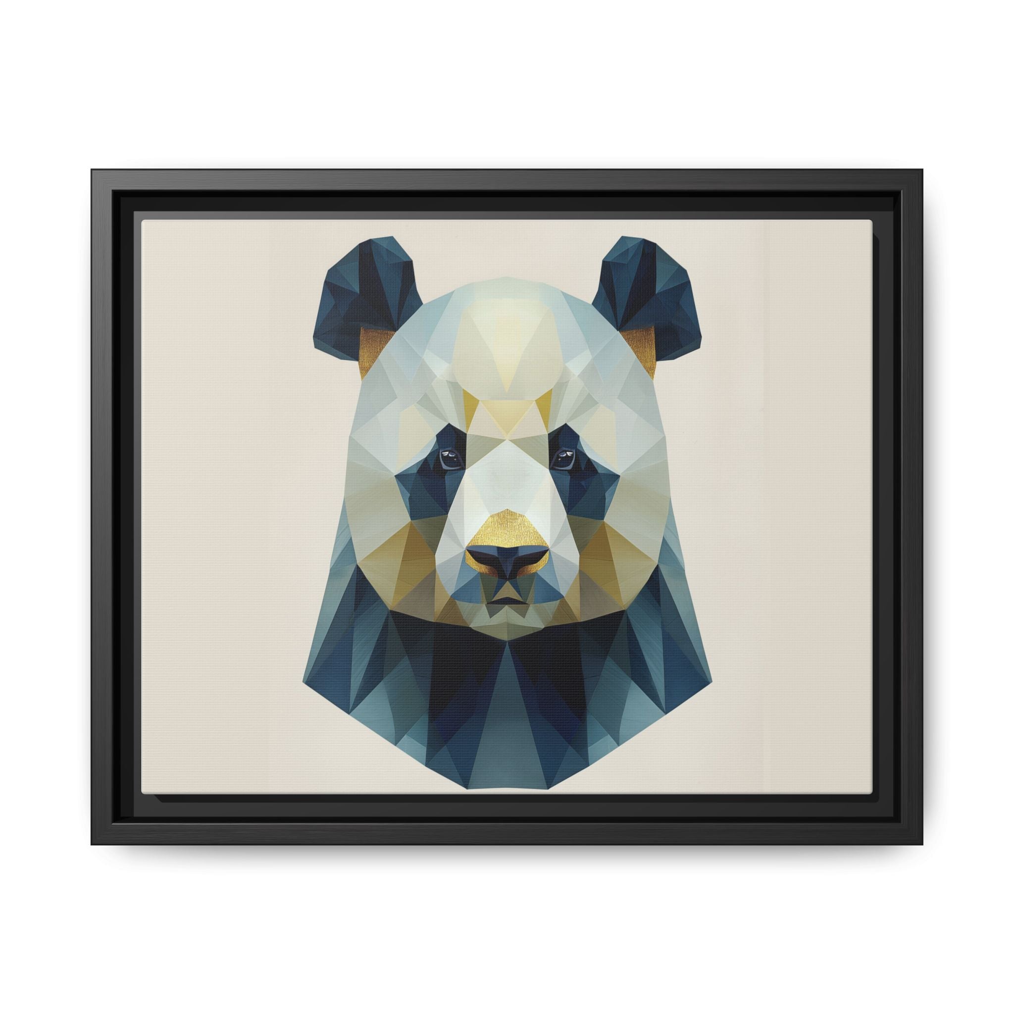 Geometric Panda Prism: Low-Poly Digital Wildlife Art, Minimalist Triangular Design   |  Personalized & Custom Orders Available