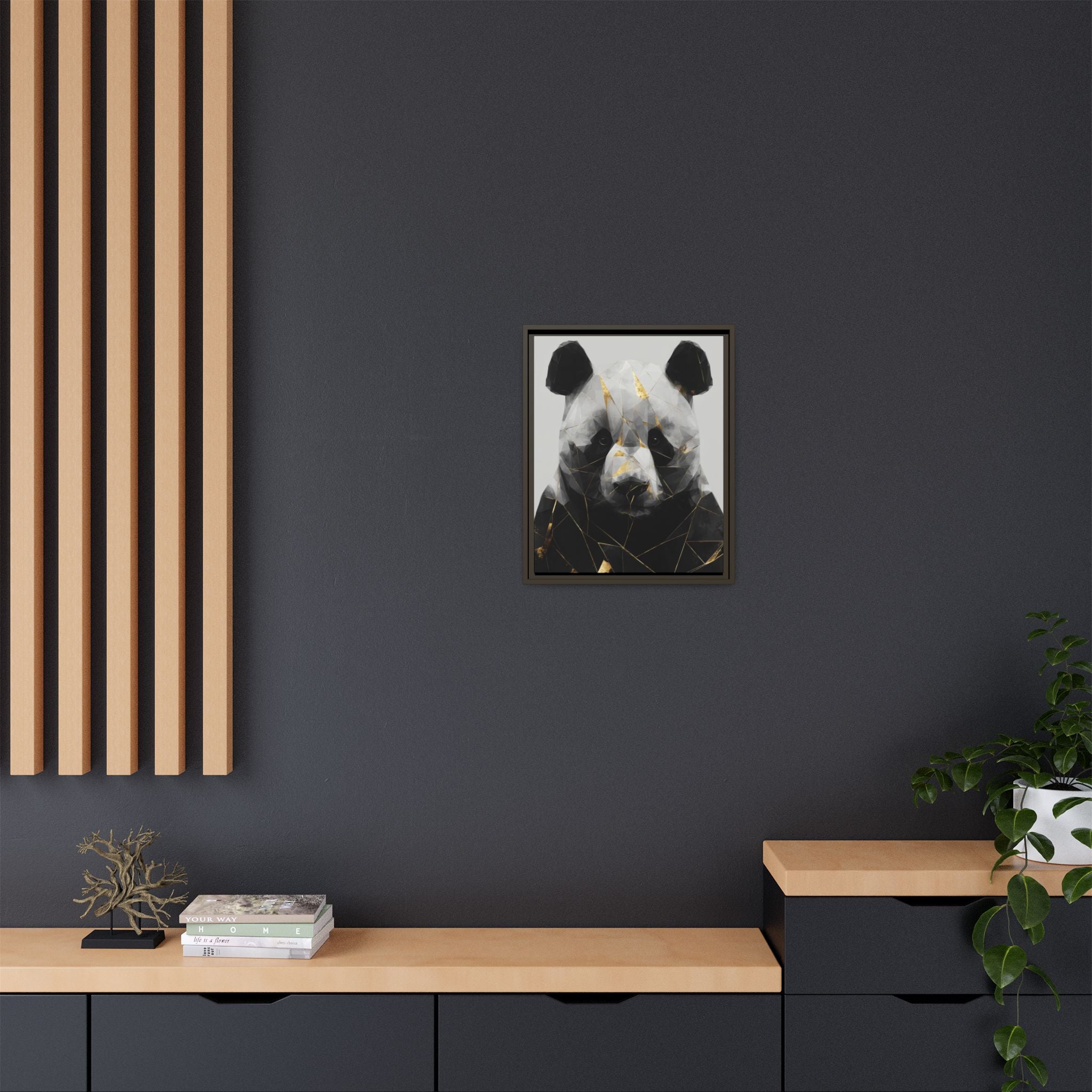 Fractured Panda: Geometric Wildlife Art, Low-Poly Contemporary Portrait   |  Personalized & Custom Orders Available