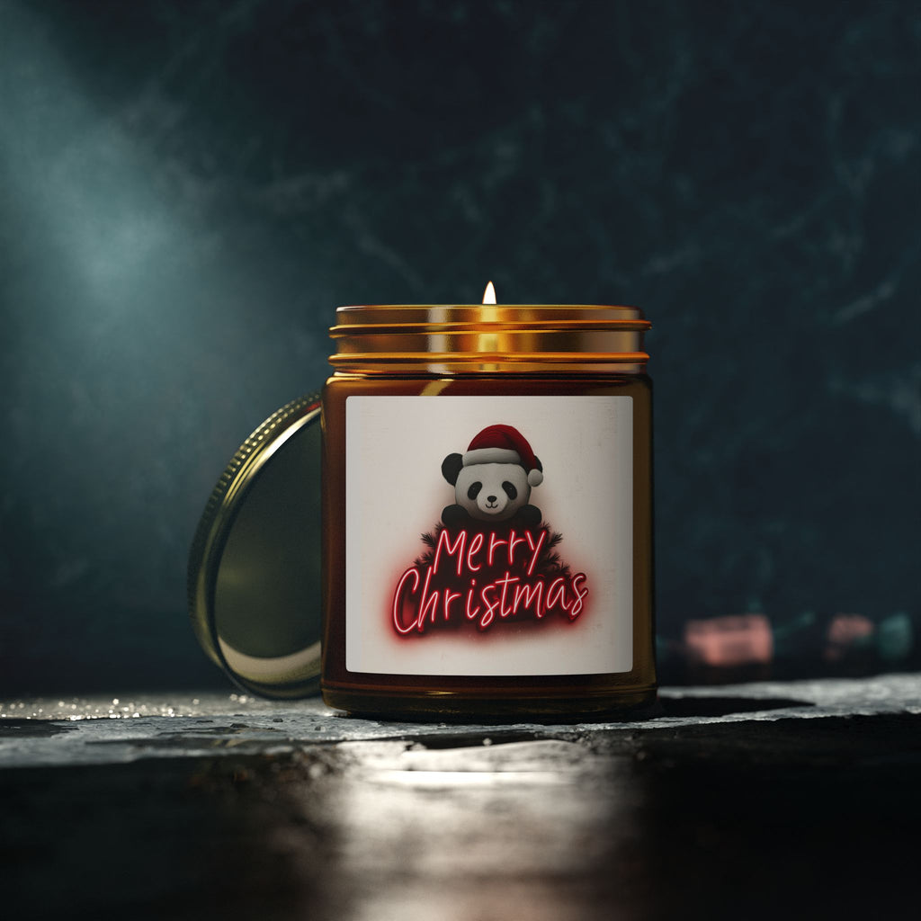 Merry Christmas Scented Candles | Coconut Apricot Wax | Holiday Décor, Gift for Her, Aromatherapy, Home Fragrance, Cozy Ambiance