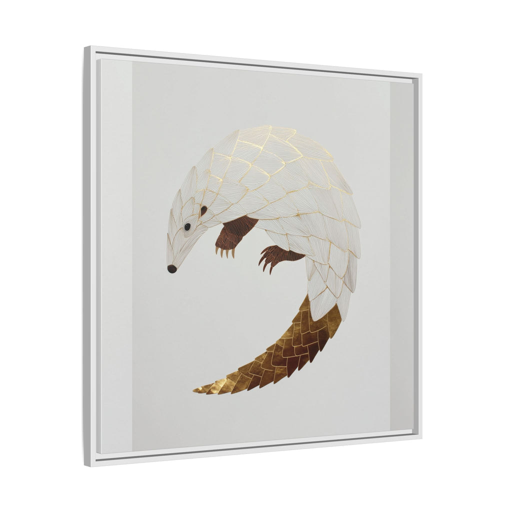 Geometric Hedgehog: Minimalist Wildlife Illustration, Layered Metallic Geometric Art   |    Custom Orders Available