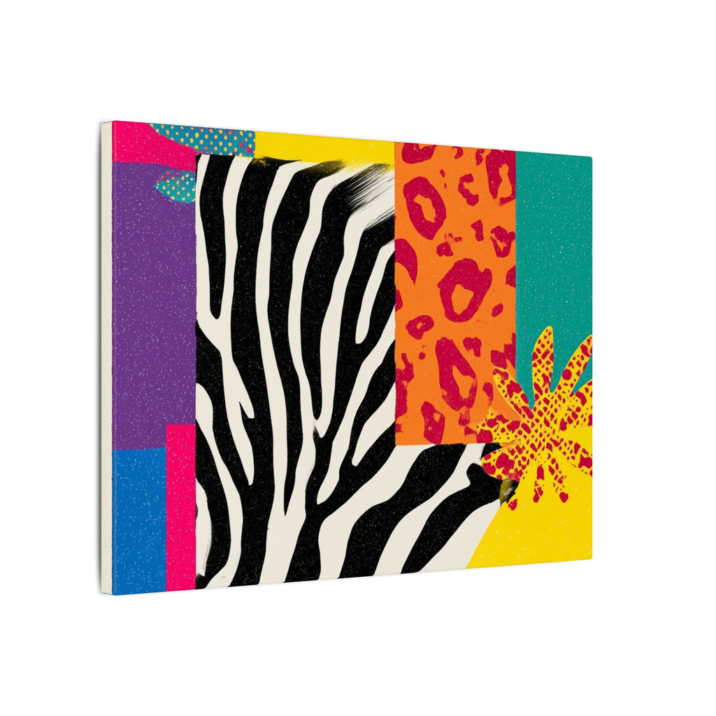 Pop Geometry: Zebra Leopard Fusion, Geometric Color Block, Modern Abstract Design   |   Custom Orders Accepted