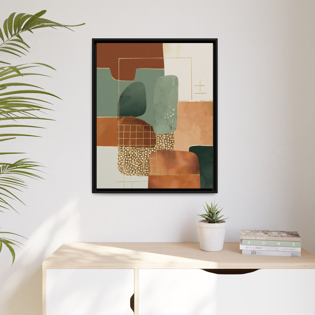 Geometric Harmony: Abstract Minimalist Art, Mid-Century Modern Design, Organic Shapes Composition   |   Custom Orders Accepted