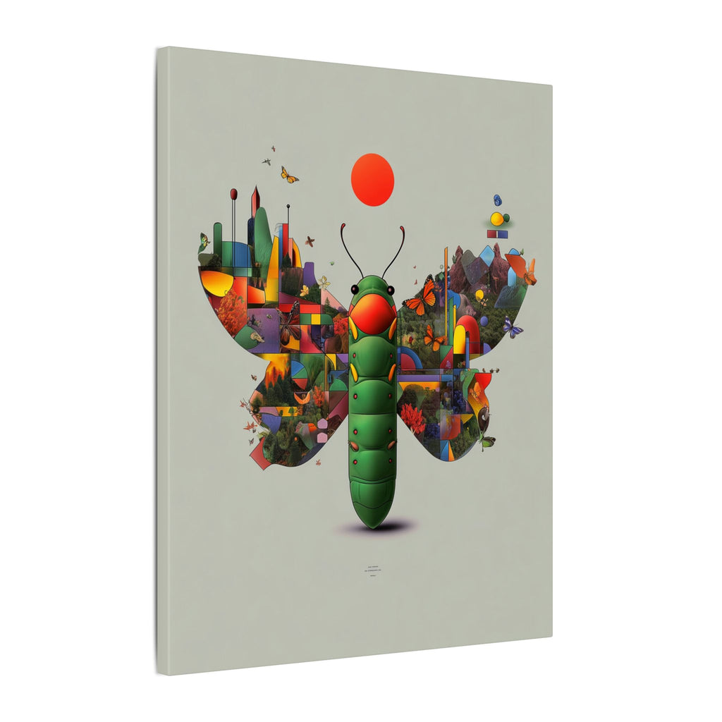 Metamorphosis of Geometry: Cubist Insect Symphony, Digital Nature Fragmentation   |    Custom Orders Available