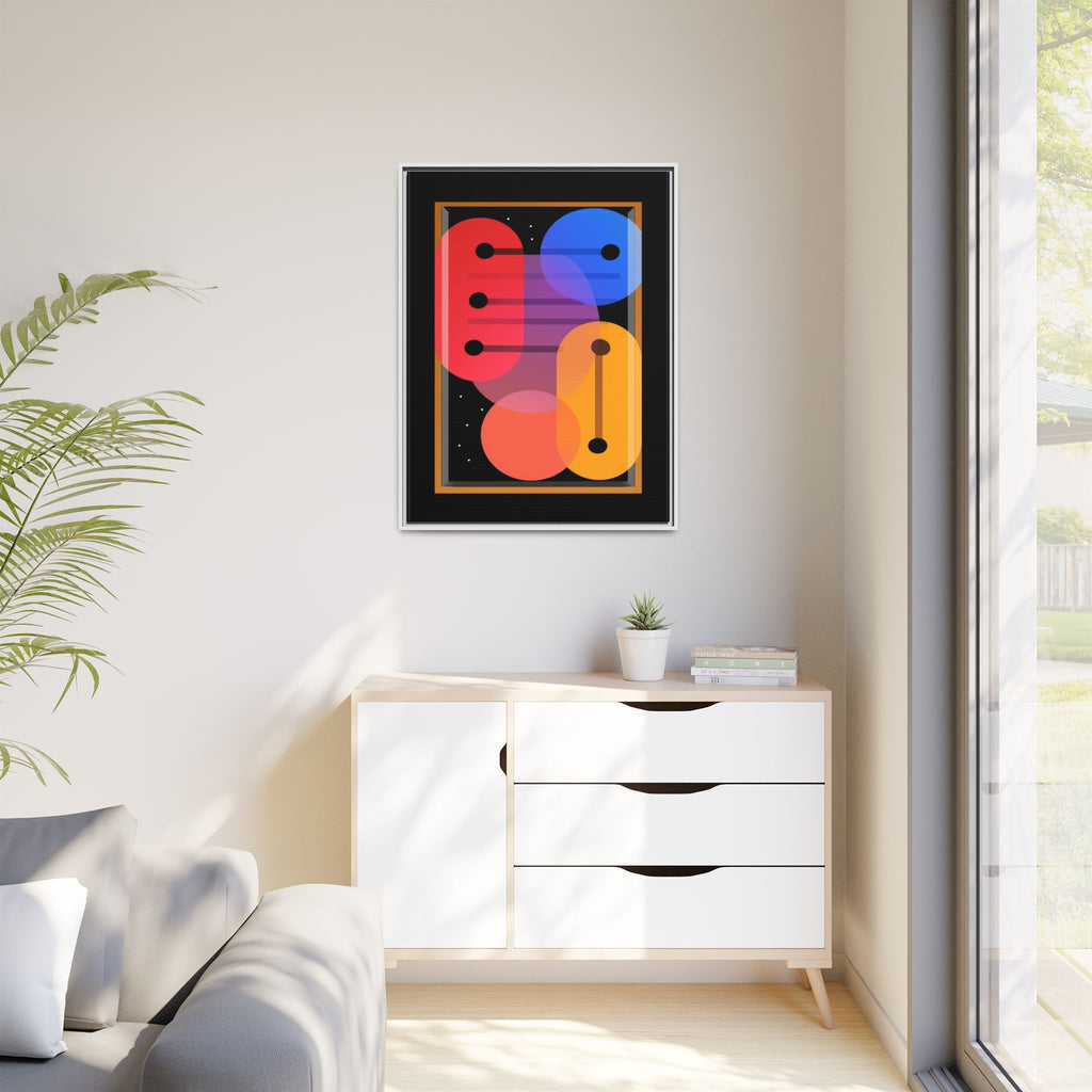 Celestial Geometry: Organic Shapes in Motion, Digital Abstract Composition, Vibrant Color Intersections   |   Custom Orders Accepted