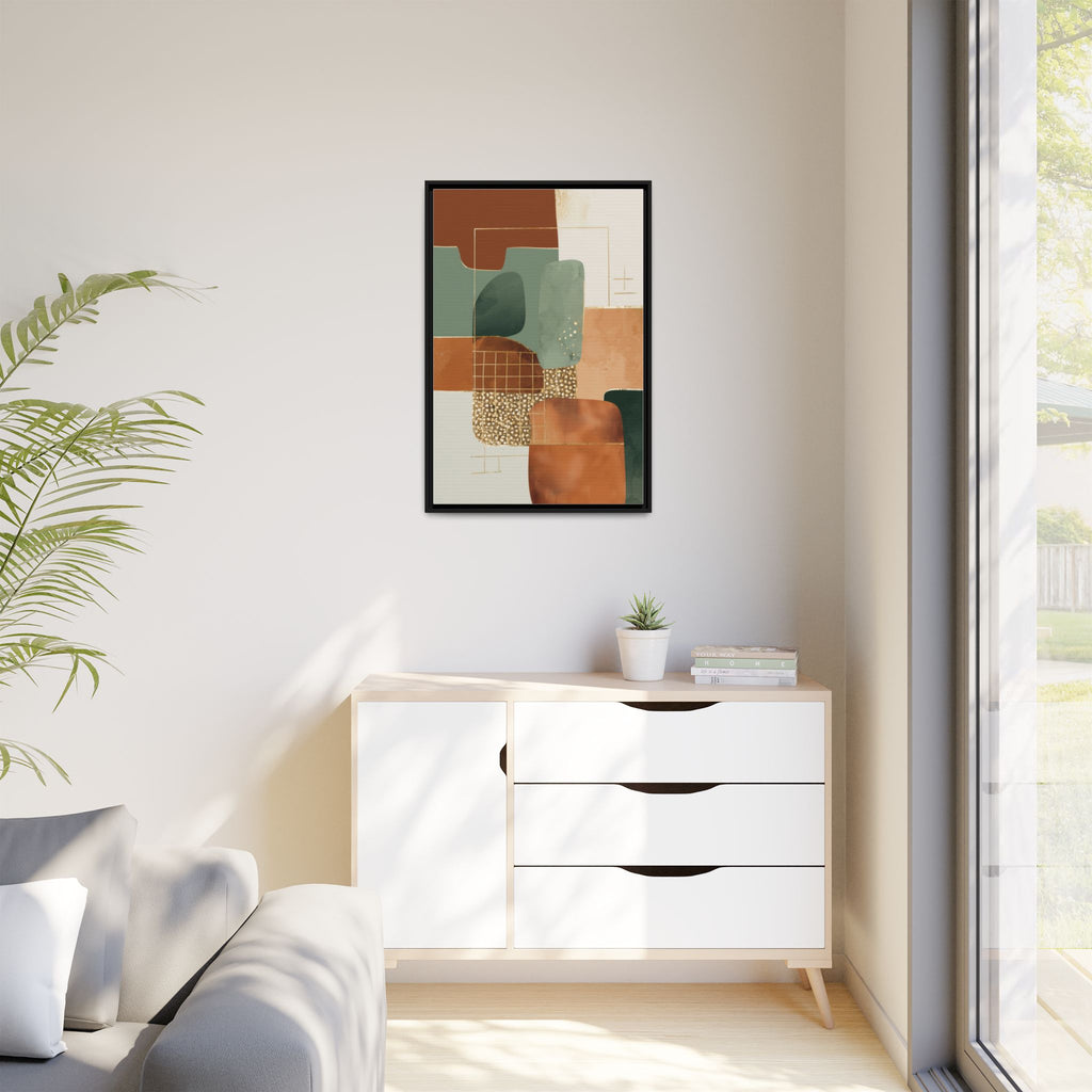 Geometric Harmony: Abstract Minimalist Art, Mid-Century Modern Design, Organic Shapes Composition   |   Custom Orders Accepted