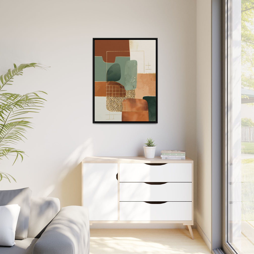 Geometric Harmony: Abstract Minimalist Art, Mid-Century Modern Design, Organic Shapes Composition   |   Custom Orders Accepted