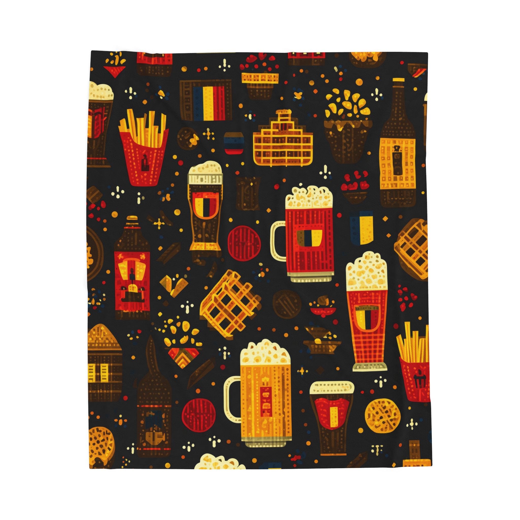 Belgian Feast: Pixel Culinary Tribute, Graphic Gastronomic Celebration   |   Custom Orders Accepted