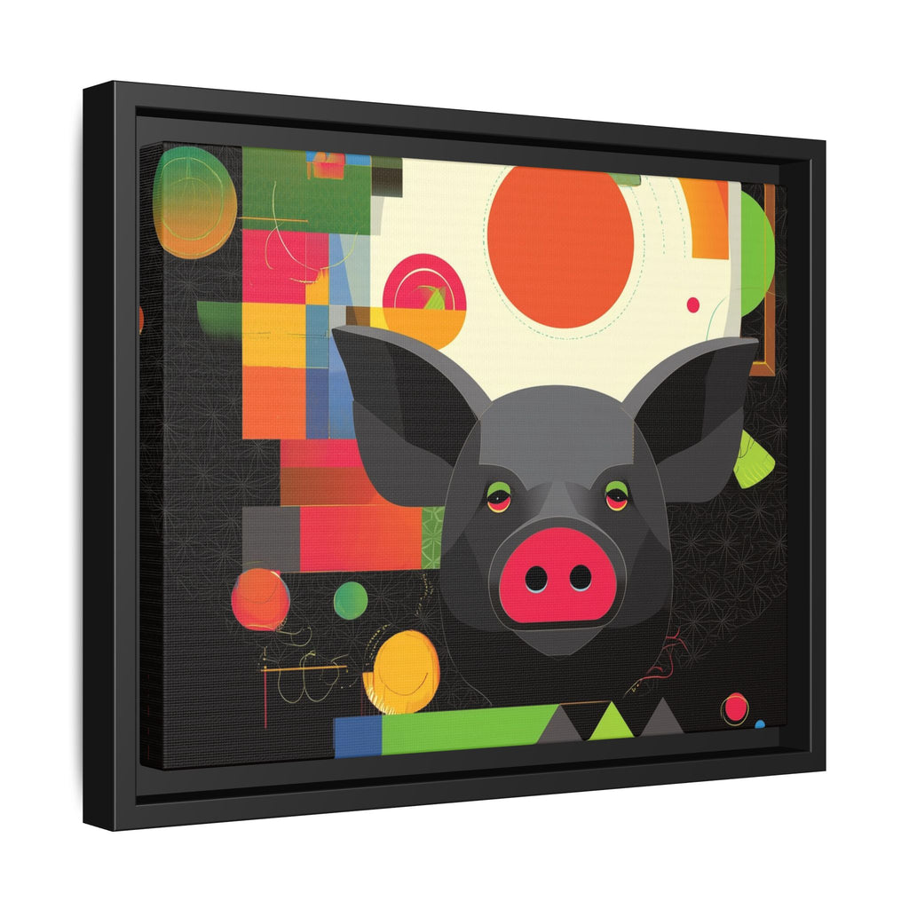 Prismatic Pig: Geometric Abstract Design, Digital Graphic Art Illustration   |    Custom Orders Available