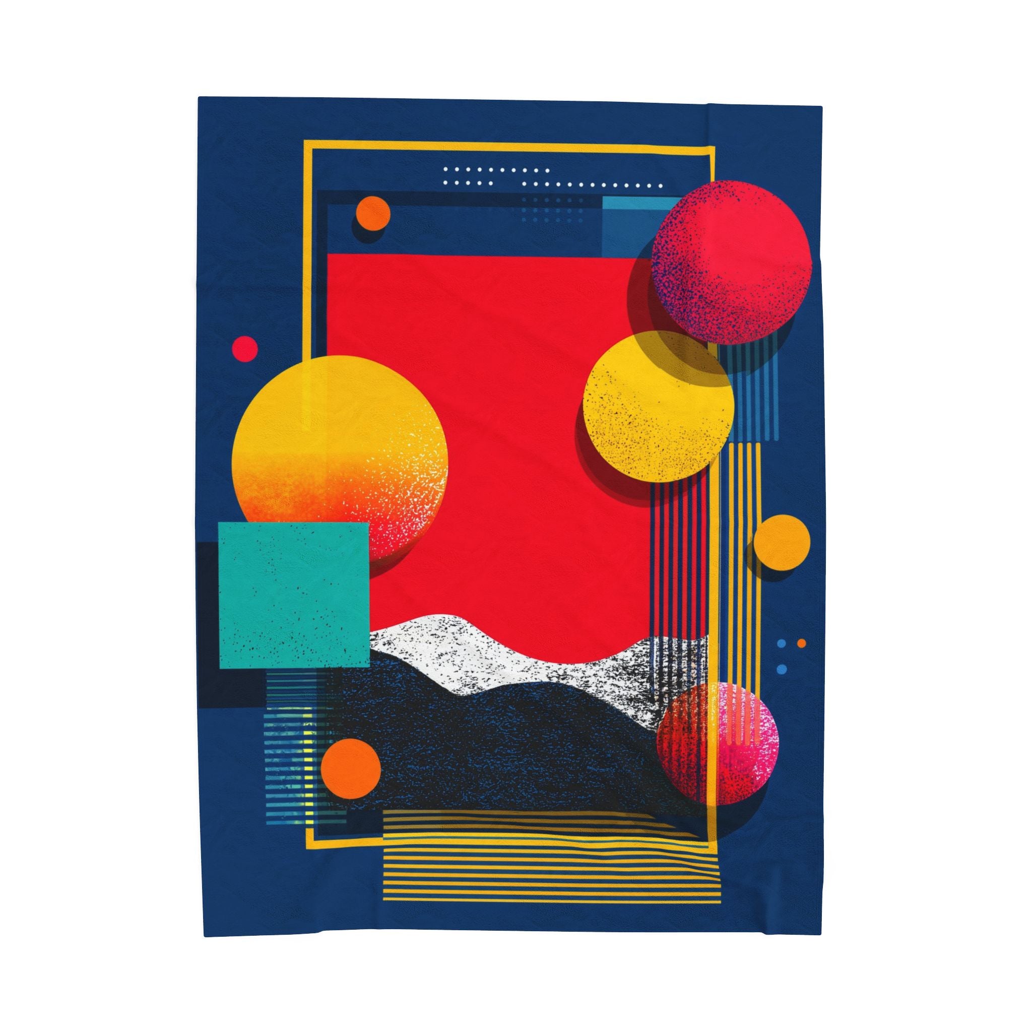 Spherical Convergence: Geometric Abstraction, Digital Risograph Fusion   |    Custom Orders Available