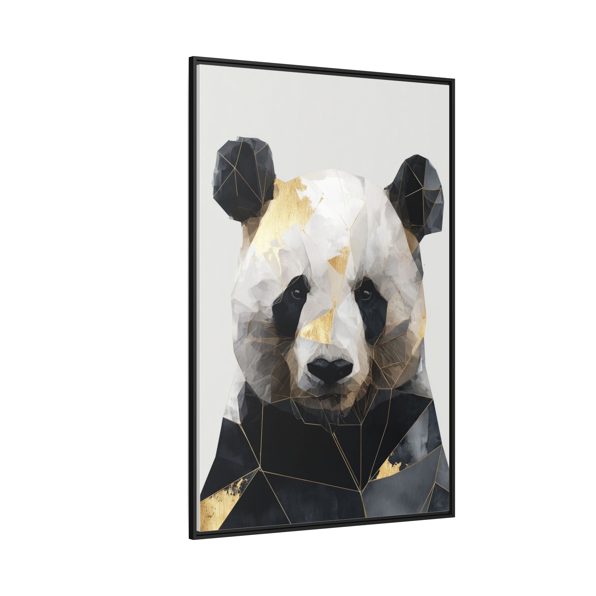 Fractal Panda: Geometric Digital Art, Low Poly Wildlife Portrait   |  Personalized & Custom Orders Available