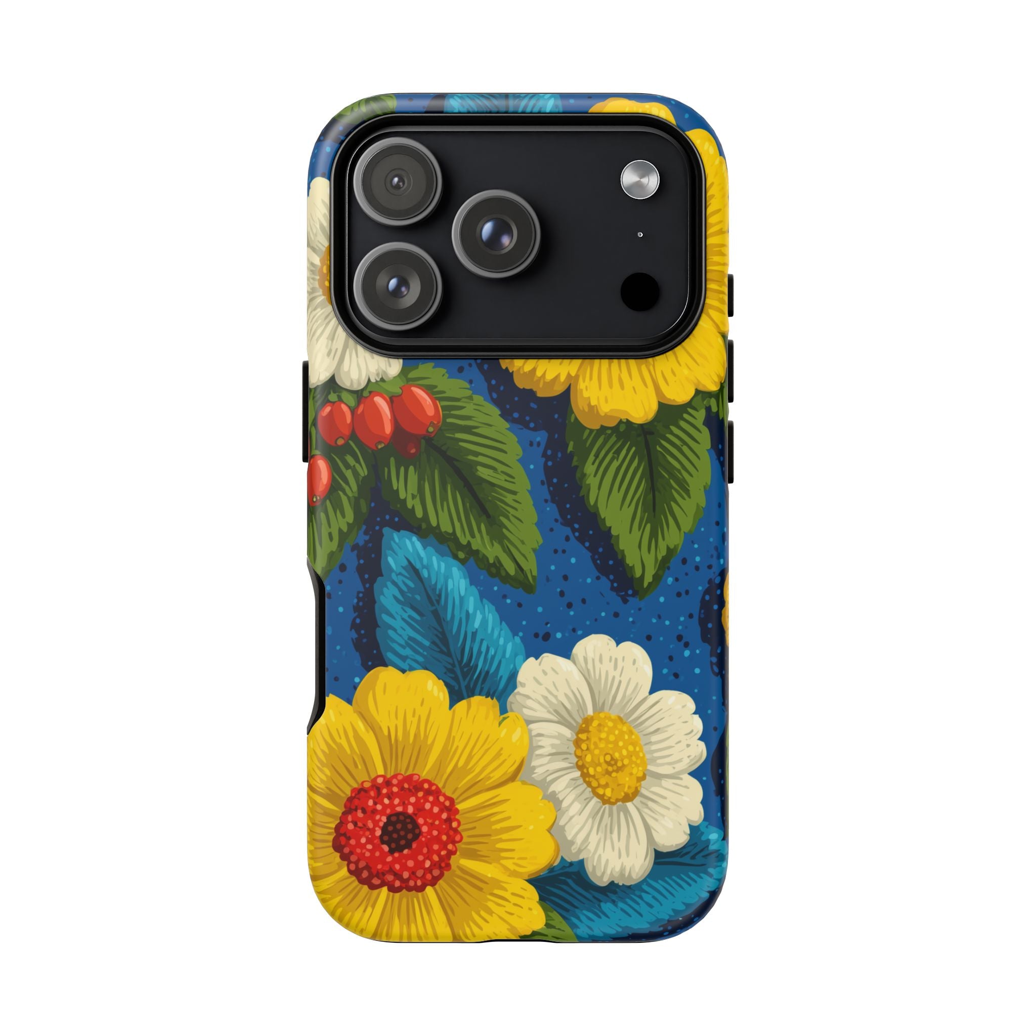 Summer Tough Cases: Floral Fine Art Phone Case, Fun Beach Vibe Phone Accessory, Summer Travel Gift, Colorful Phone Cover, Casual Style Tech