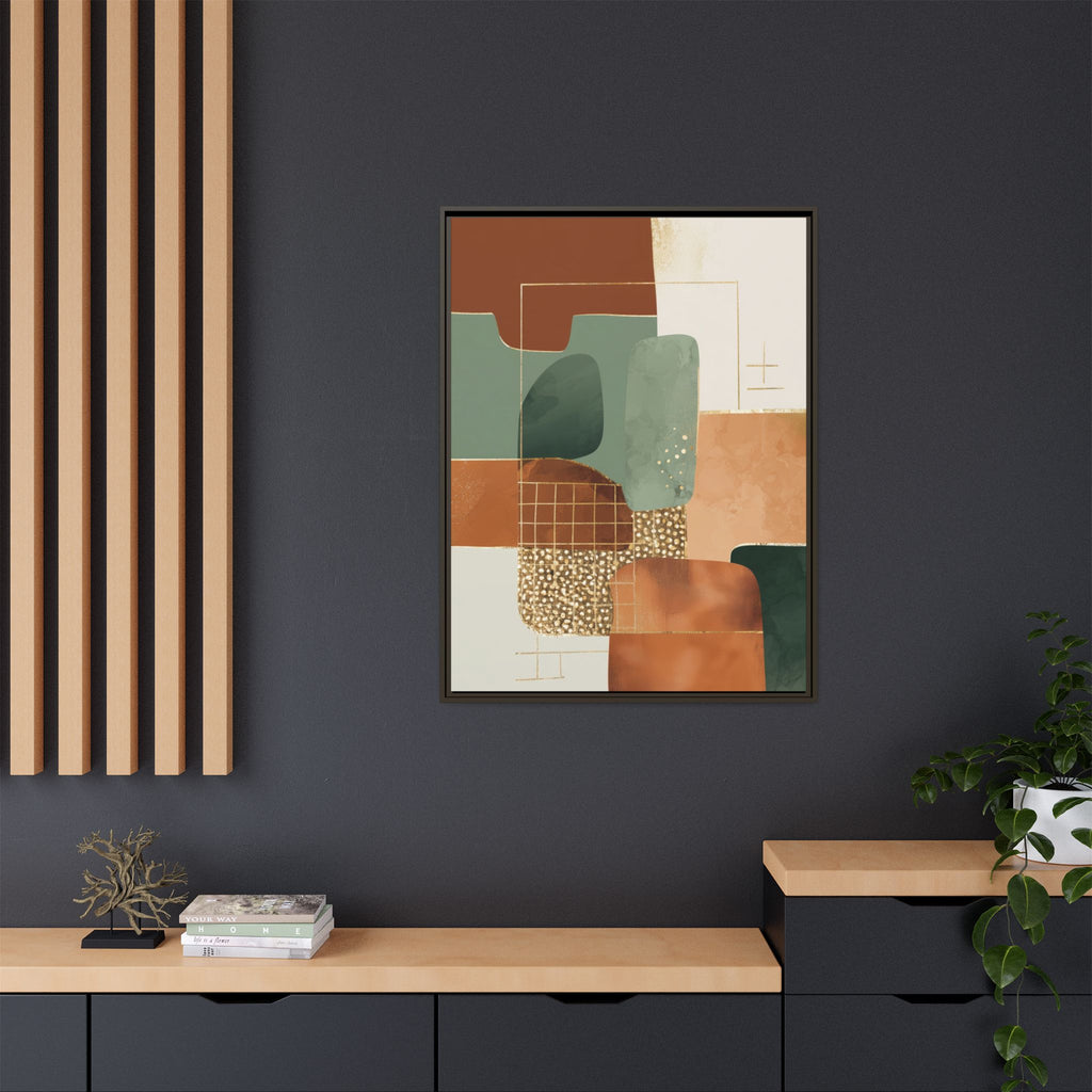 Geometric Harmony: Abstract Minimalist Art, Mid-Century Modern Design, Organic Shapes Composition   |   Custom Orders Accepted