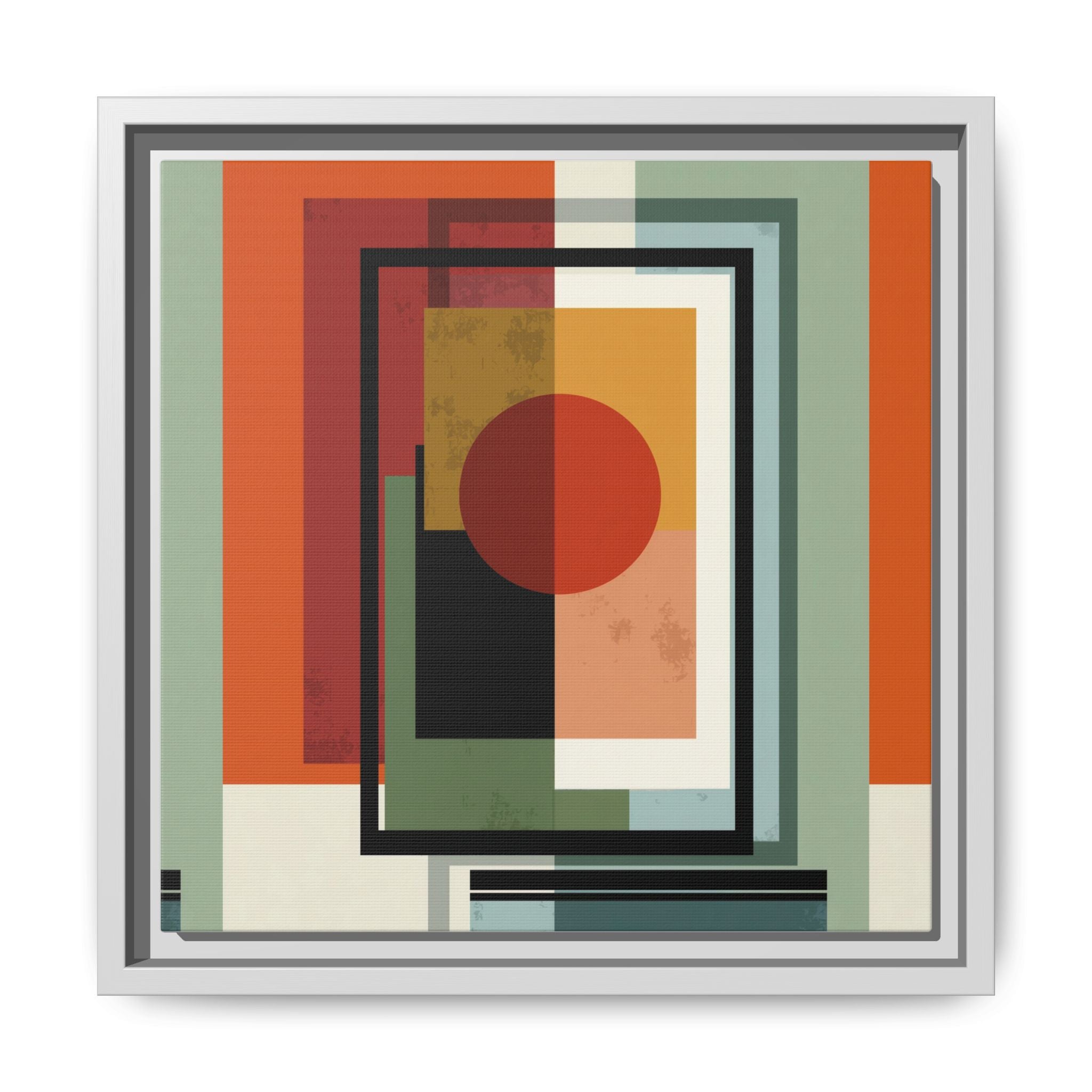 Geometric Harmonies: Mid-Century Modern Composition, Constructivist Inspiration, Abstract Rectangular Interplay   |   Custom Orders Accepted