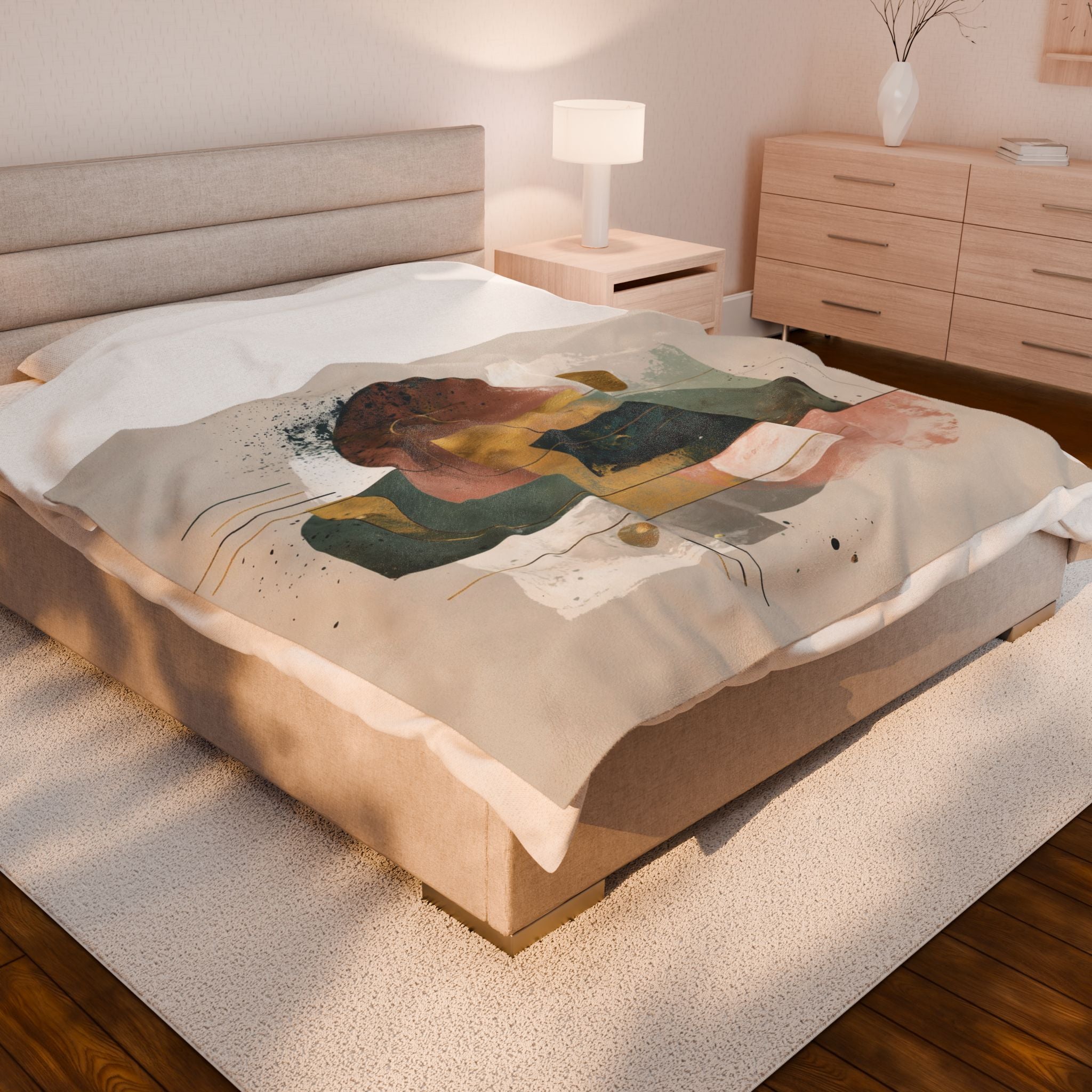 Ethereal Geometries: Pastel Minimalism, Mid-Century Modern Abstract   |    Custom Orders Available