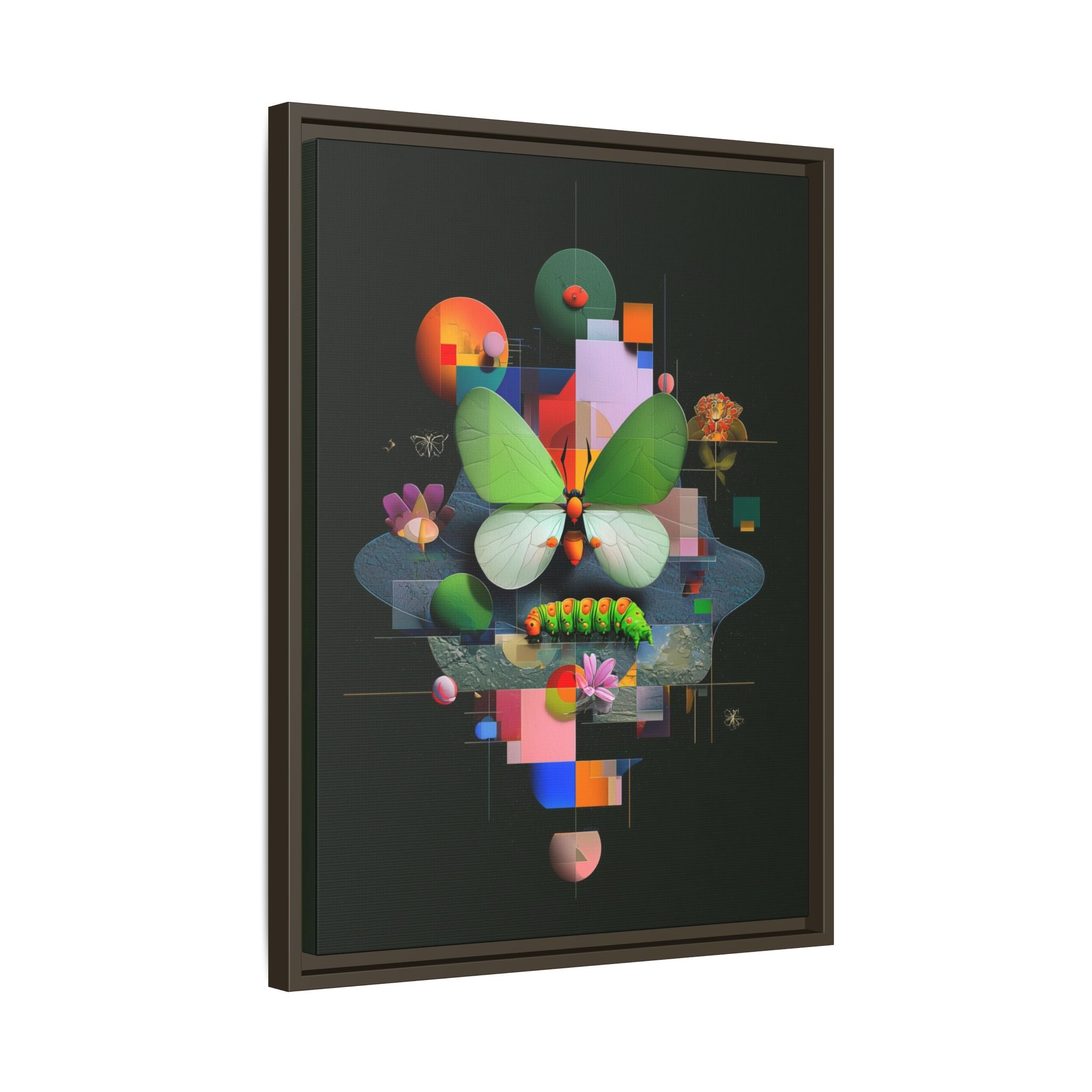 Geometric Metamorphosis: Abstract Nature Composition, Digital Cubist Butterfly Art   |    Custom Orders Available