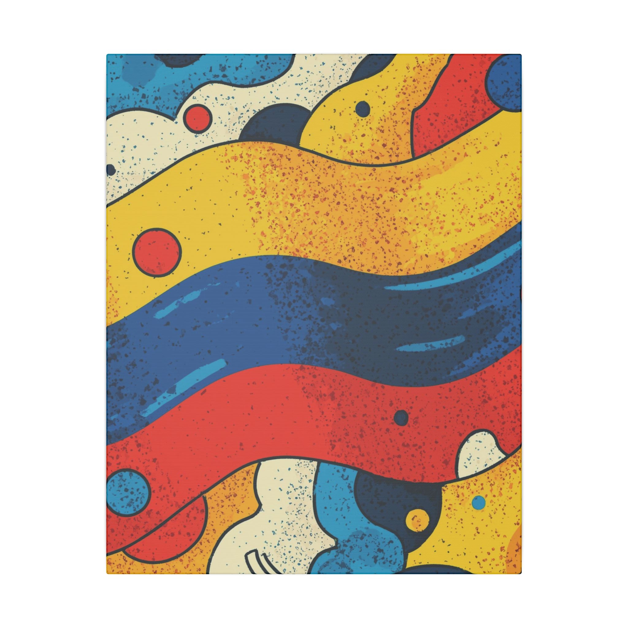 Fluid Dynamics: Retro Abstract Shapes, Mid-Century Modern Motion, Geometric Color Waves   |   Custom Orders Accepted