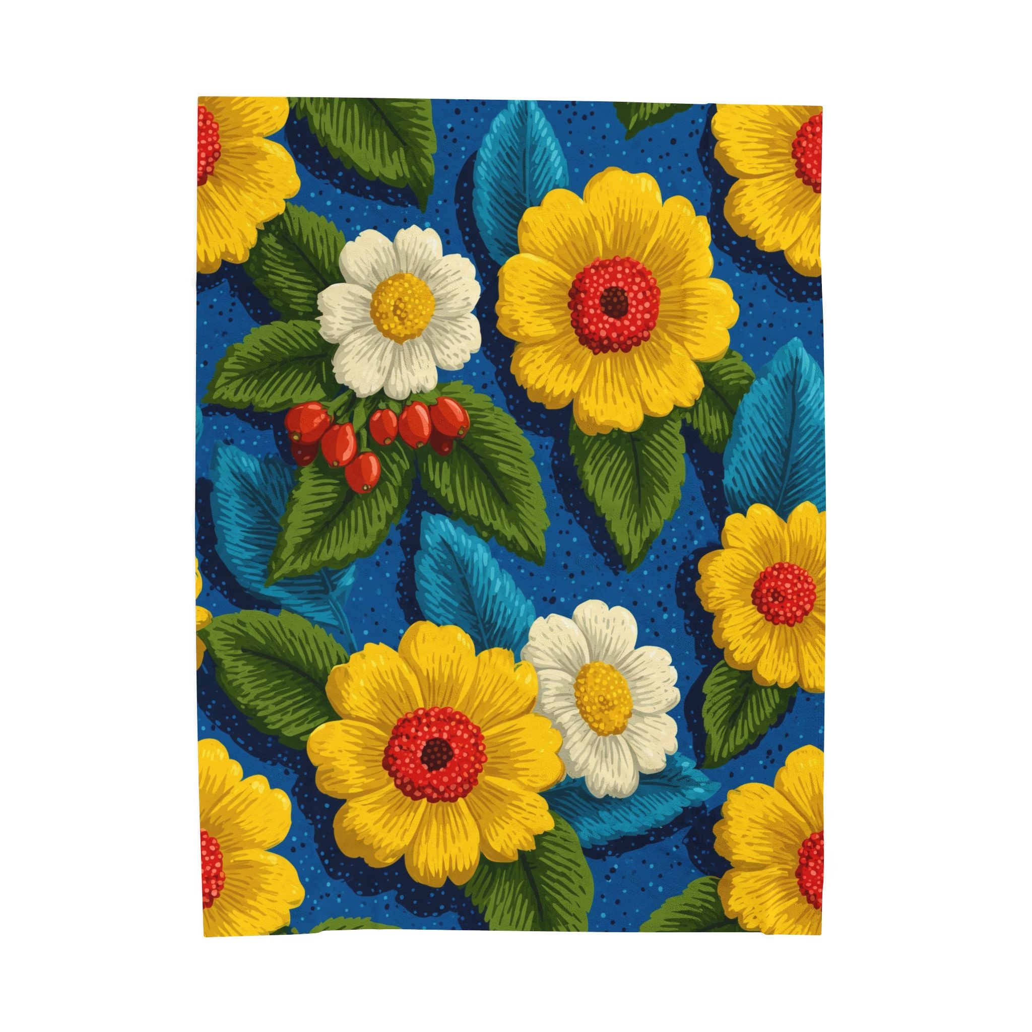 Floral Symphony: Vibrant Daisy Burst, Graphic Botanical Design   |   Custom Orders Accepted