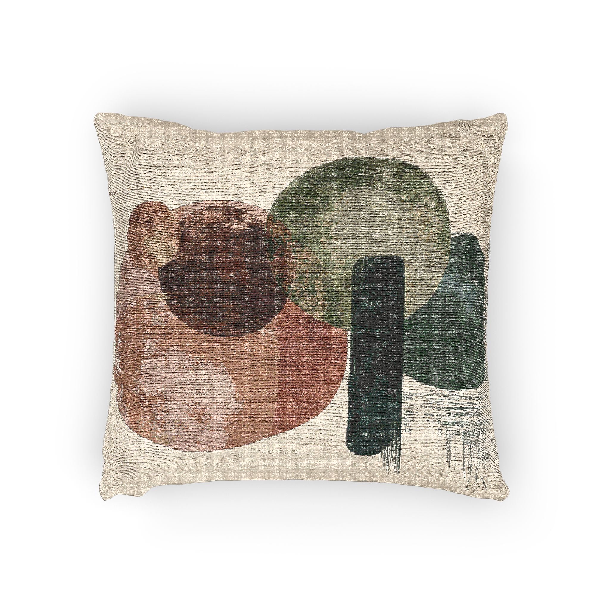 Earthen Harmonies: Mid-Century Abstract Composition, Organic Geometric Art   |    Custom Orders Available