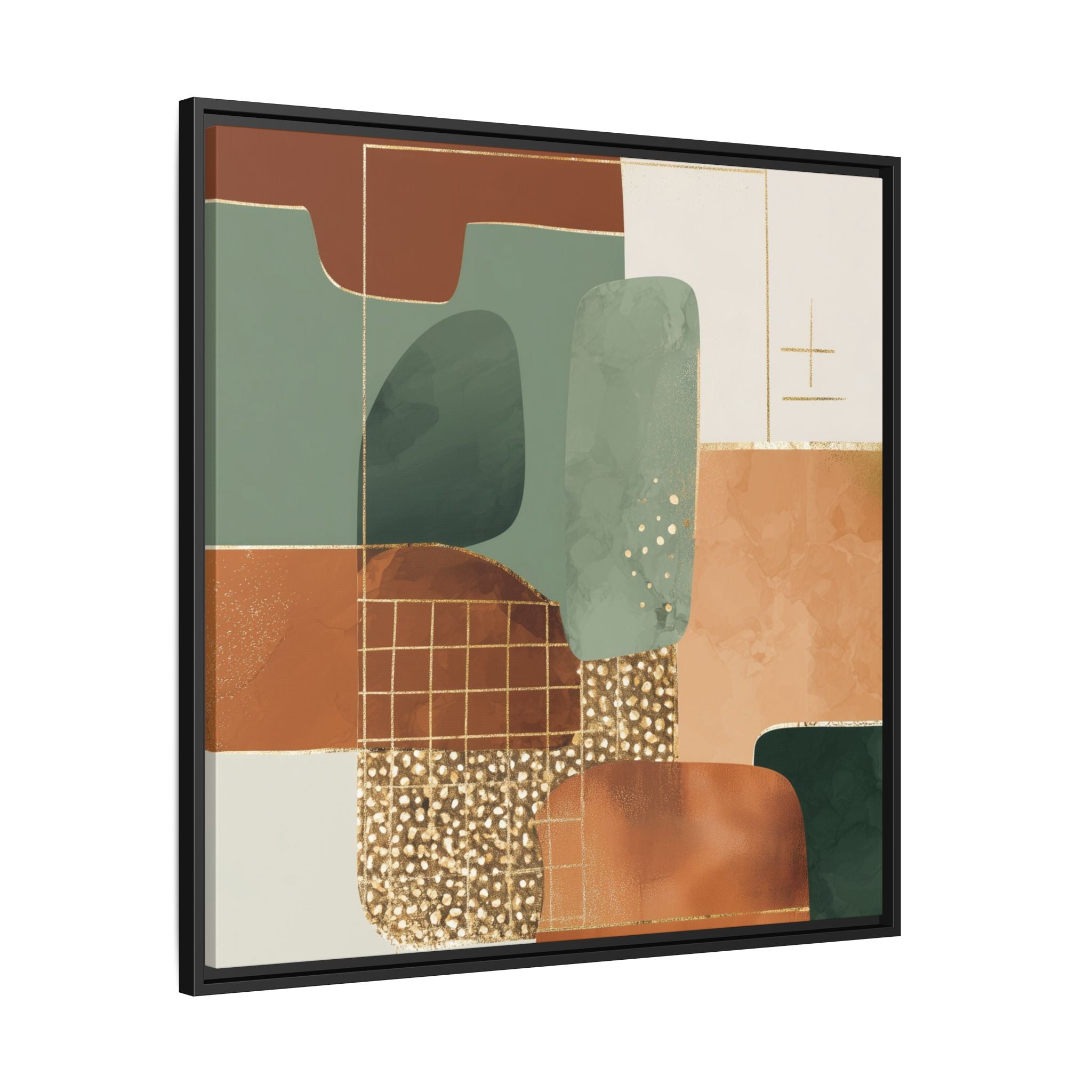 Geometric Harmony: Abstract Minimalist Art, Mid-Century Modern Design, Organic Shapes Composition   |   Custom Orders Accepted