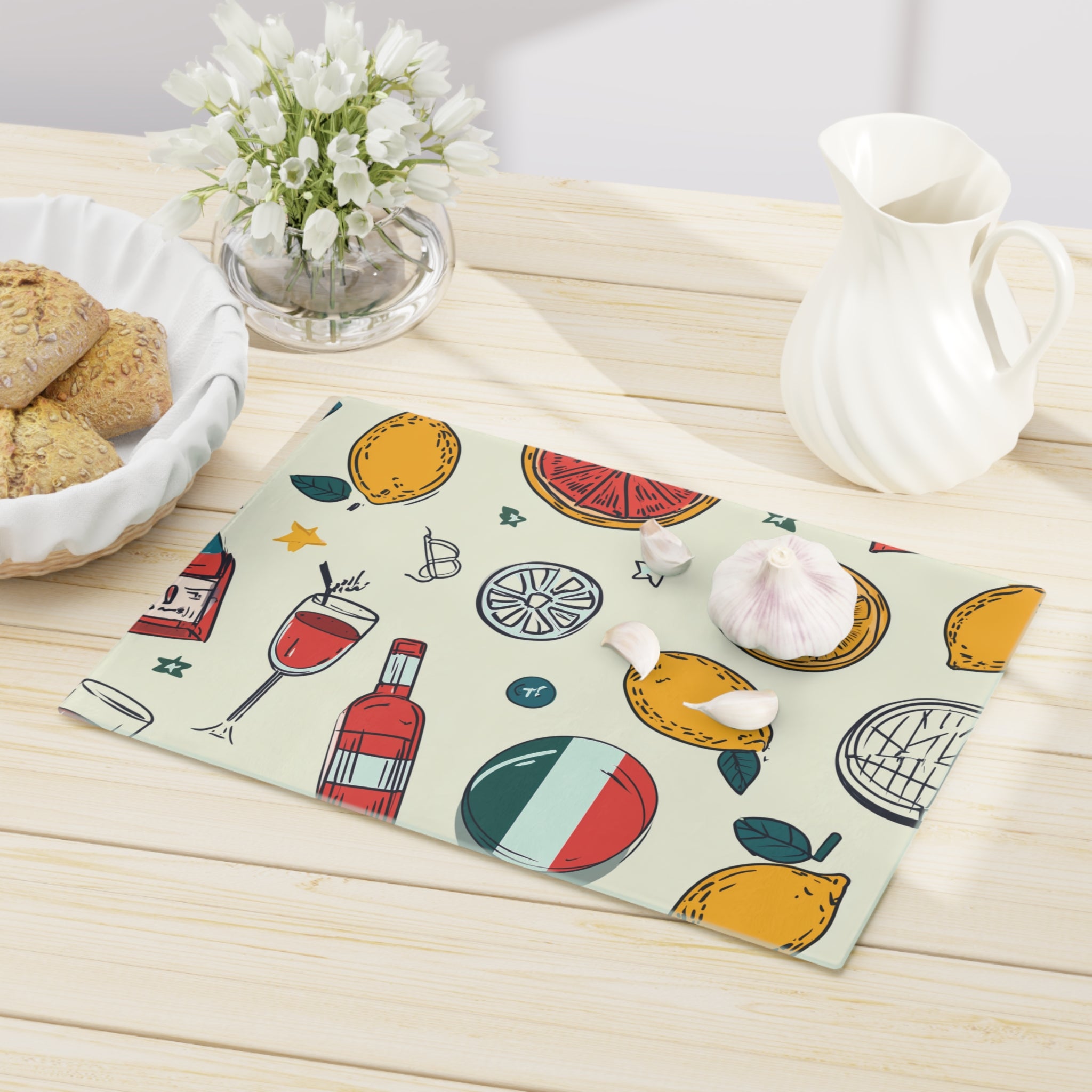 Colorful Italian-Themed Cutting Board, Kitchen Decor, Perfect for Entertaining, Gift for Chefs, Home Cook Essentials, Unique [...]