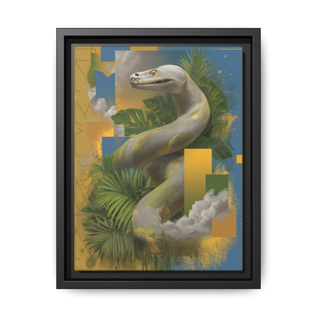 Serpent of Surreal Geometries: Tropical Hyperrealism, Digital Snake Illustration   |    Custom Orders Available