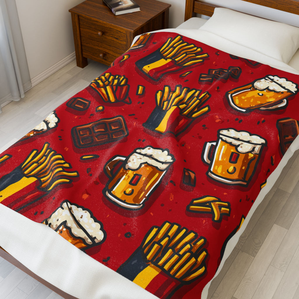 Belgian Delights: Culinary Icons Collage, Pop Art Celebration   |   Custom Orders Accepted