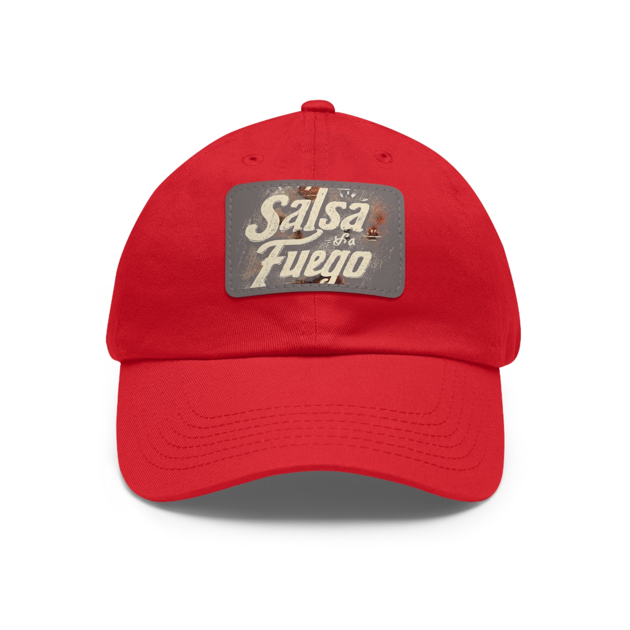 Salsa Fuego Dad Hat with Leather Patch (Rectangle)