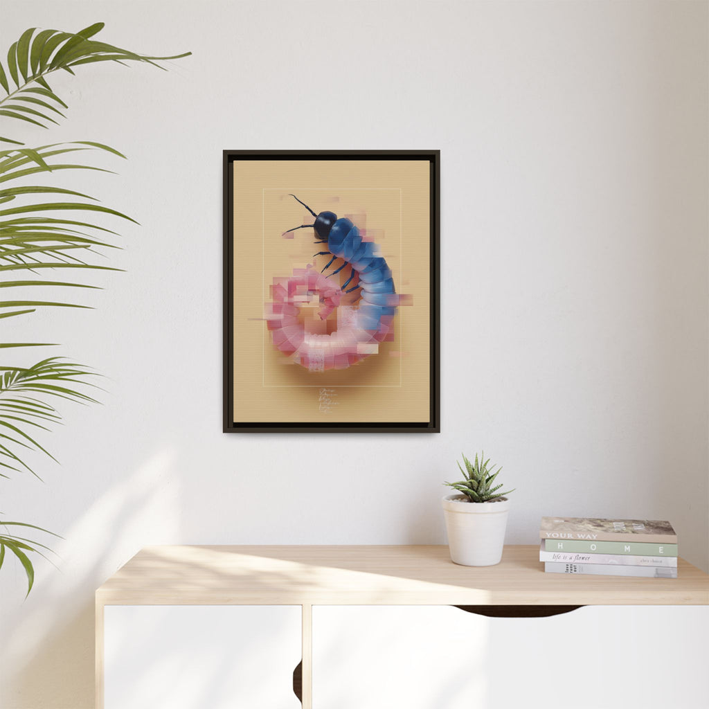 Glitched Symmetry: Digital Insect Mosaic, Pixelated Fragmentation   |    Custom Orders Available