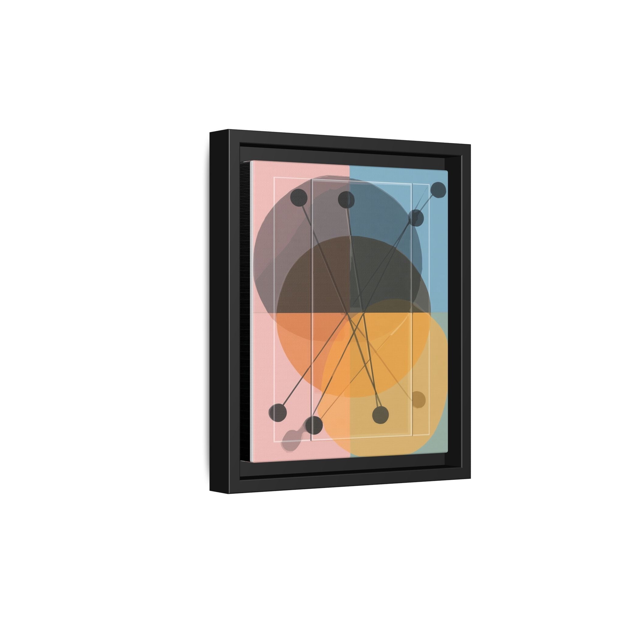 Geometric Intersections: Pastel Quadrants, Mid-Century Minimalism, Network Nodes   |   Custom Orders Accepted