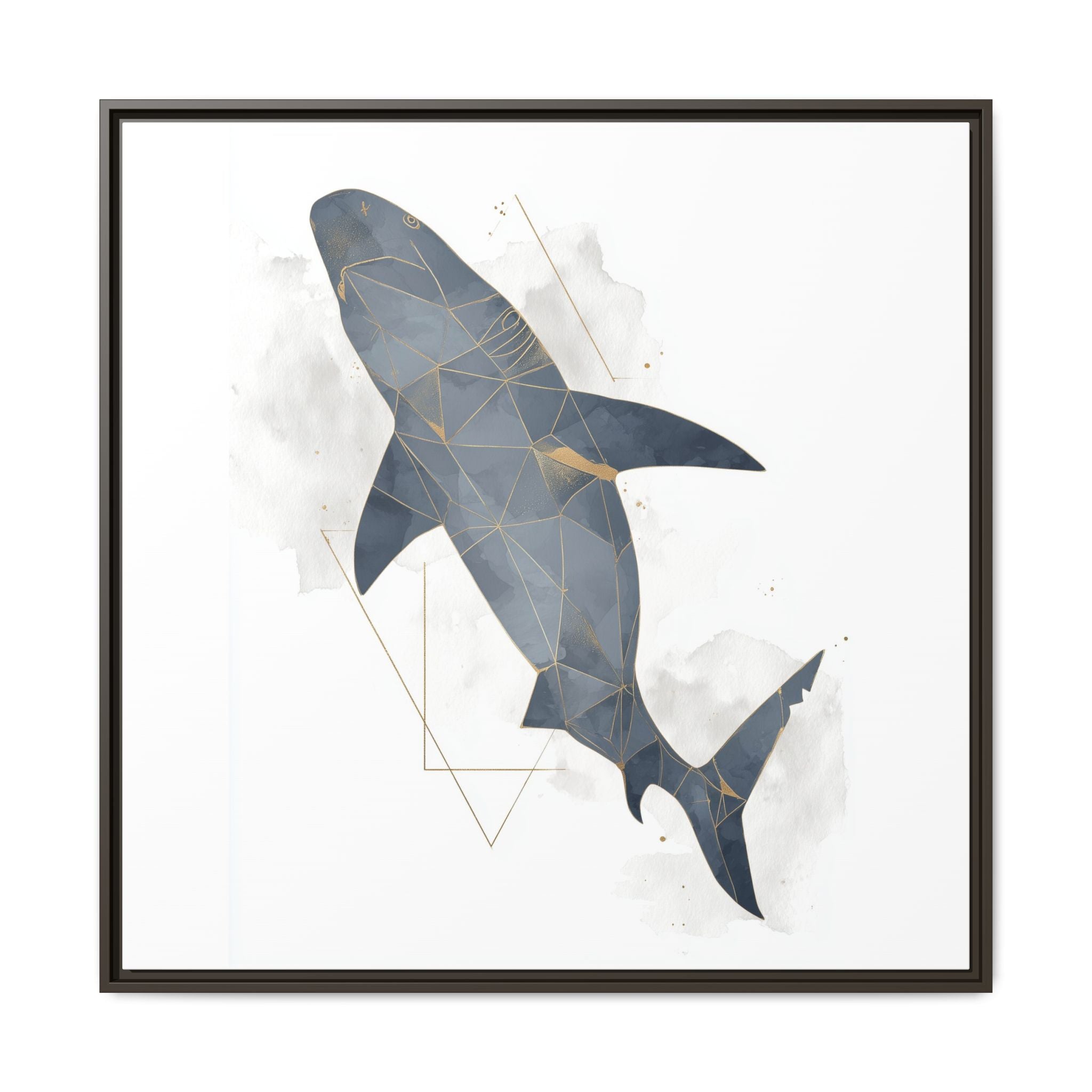 Aquatic Geometry: Shark Polygon Abstraction, Oceanic Digital Art   |  Personalized & Custom Orders Available