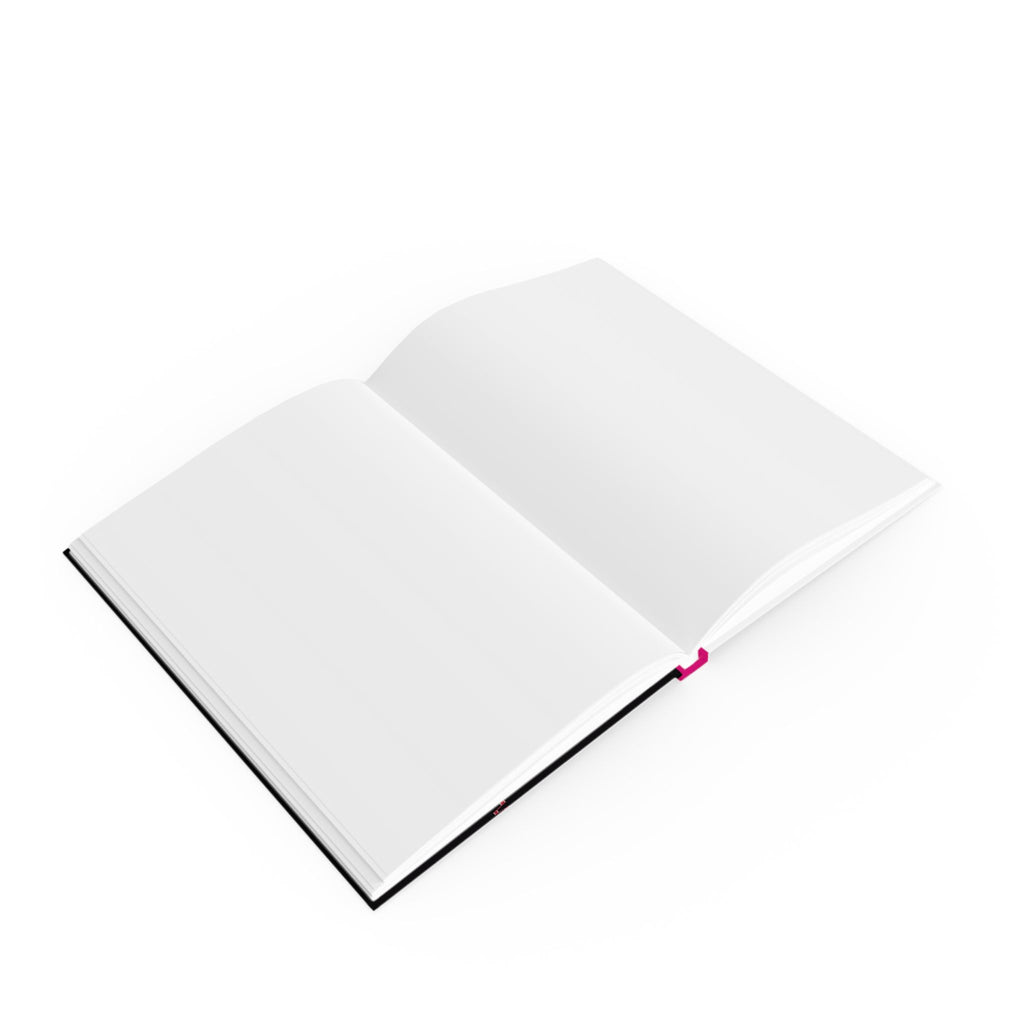 Pink Geometric Praying Mantis Journal, Personalized Notebook, Colorful Abstract Diary, Custom Sketchbook, Unique Hardcover Planner