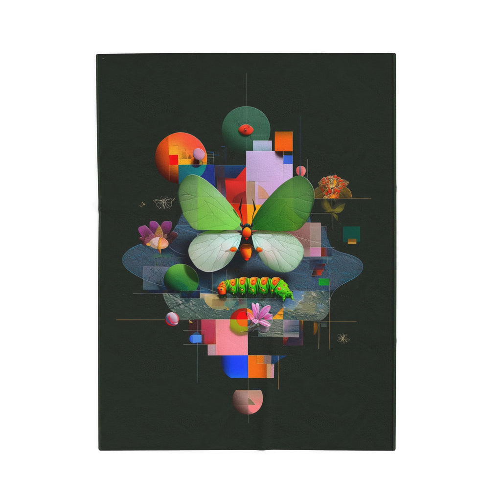 Metamorphosis of Geometry: Digital Butterfly Abstract, Geometric Nature Composition   |    Custom Orders Available