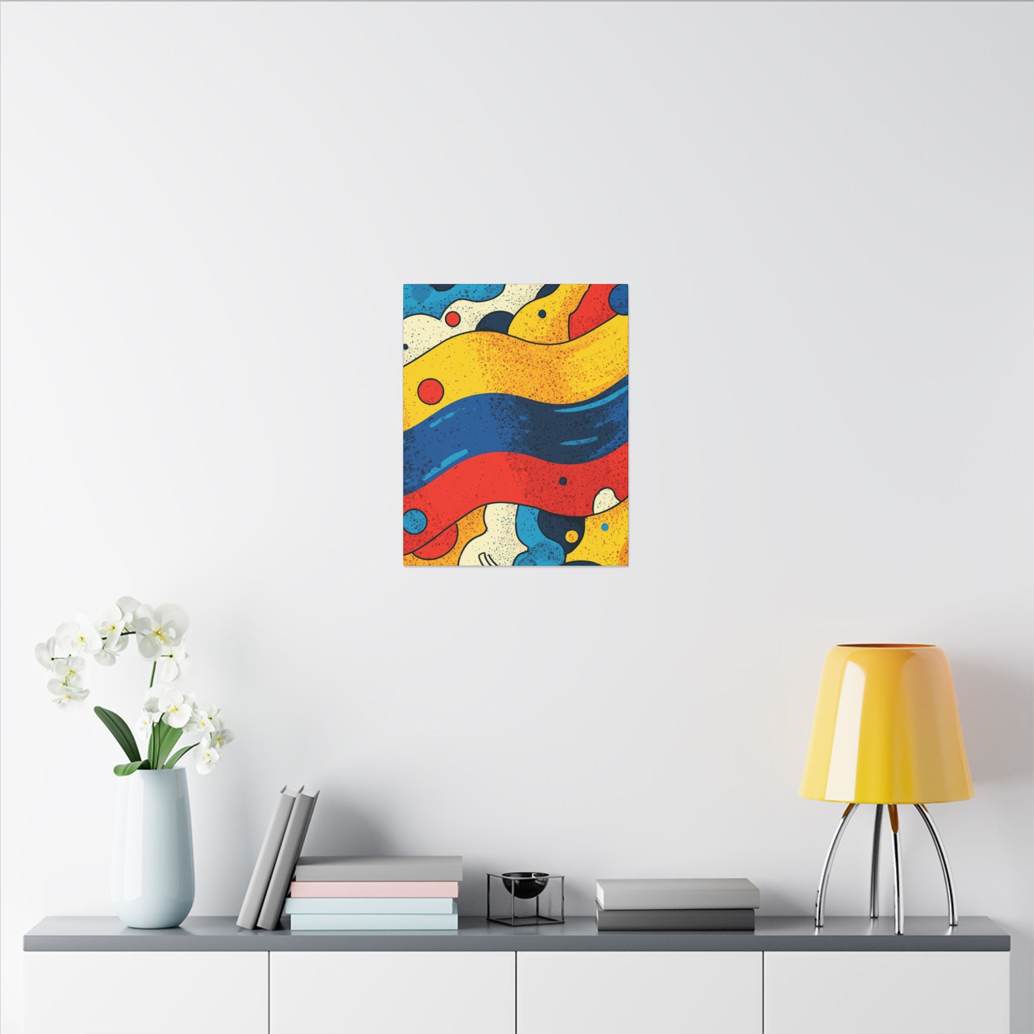 Fluid Dynamics: Retro Abstract Shapes, Mid-Century Modern Motion, Geometric Color Waves   |   Custom Orders Accepted