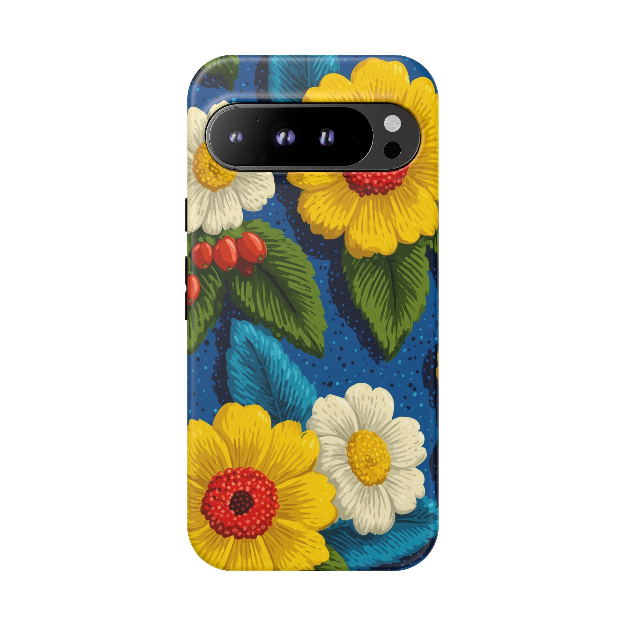 Summer Tough Cases: Floral Fine Art Phone Case, Fun Beach Vibe Phone Accessory, Summer Travel Gift, Colorful Phone Cover, Casual Style Tech
