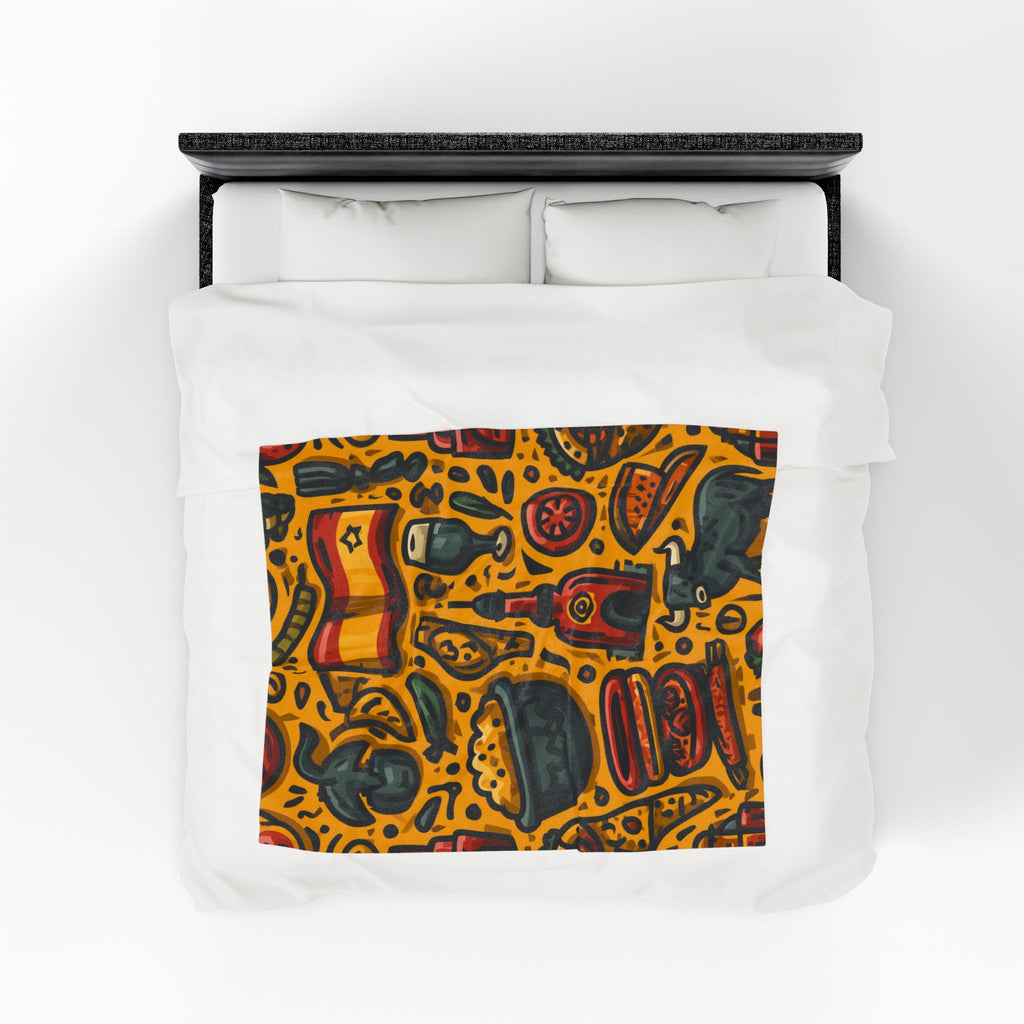 Vibrant Spain: Cultural Mosaic of Icons, Graphic Design Celebration of National Identity   |   Custom Orders Accepted