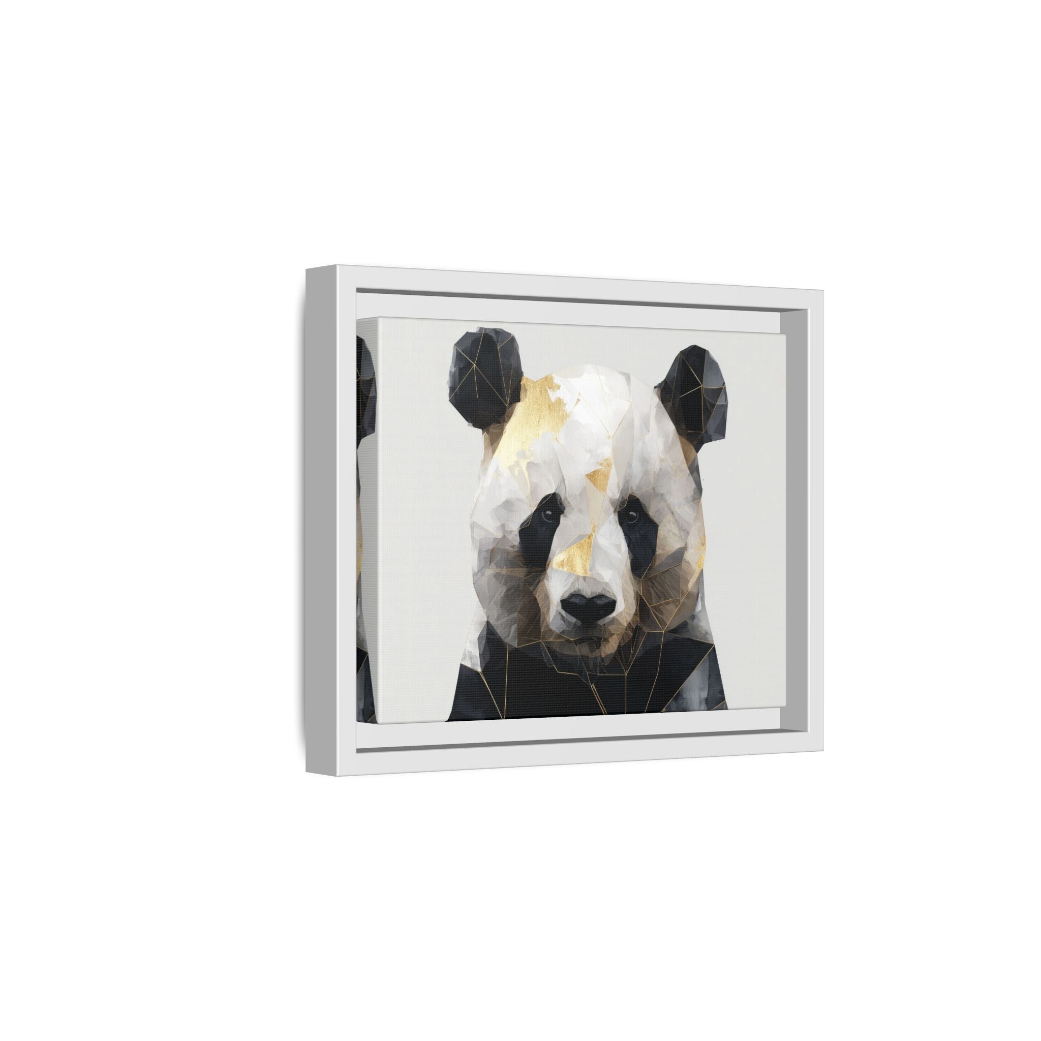 Fractal Panda: Geometric Digital Art, Low Poly Wildlife Portrait   |  Personalized & Custom Orders Available
