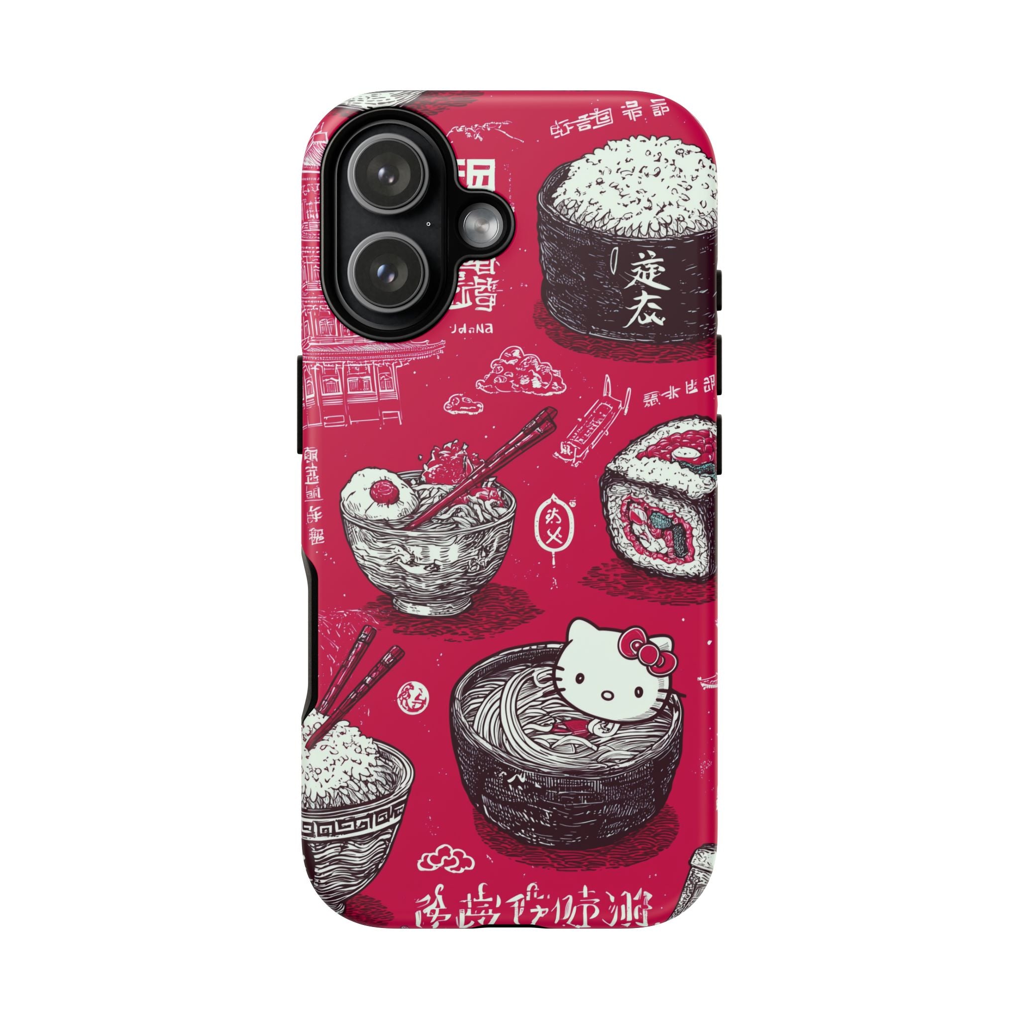 Japanese Kitty Vibrant Phone Case - Tough Case | Funky, Colorful, Unique Design for Personalization, Gift, Accessory, Protection, Trendy