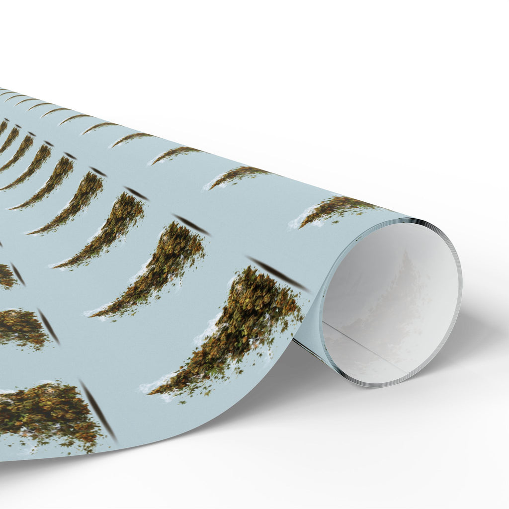 Marijuana Bud Christmas Tree Festive Wrapping Paper - Gift Wrapping, Christmas, Birthday, Baby Shower, Jungle Theme