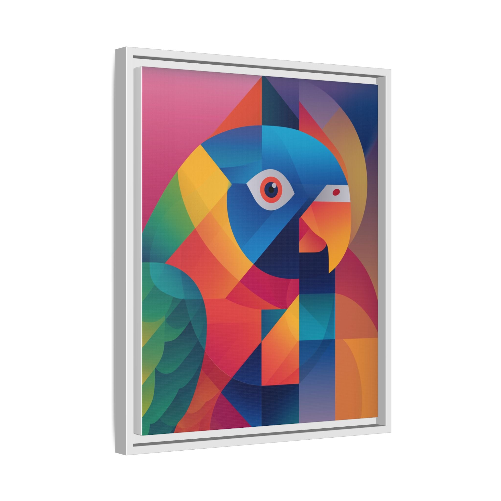 Prismatic Parrot: Cubist Deconstruction, Geometric Color Explosion   |  Personalized & Custom Orders Available