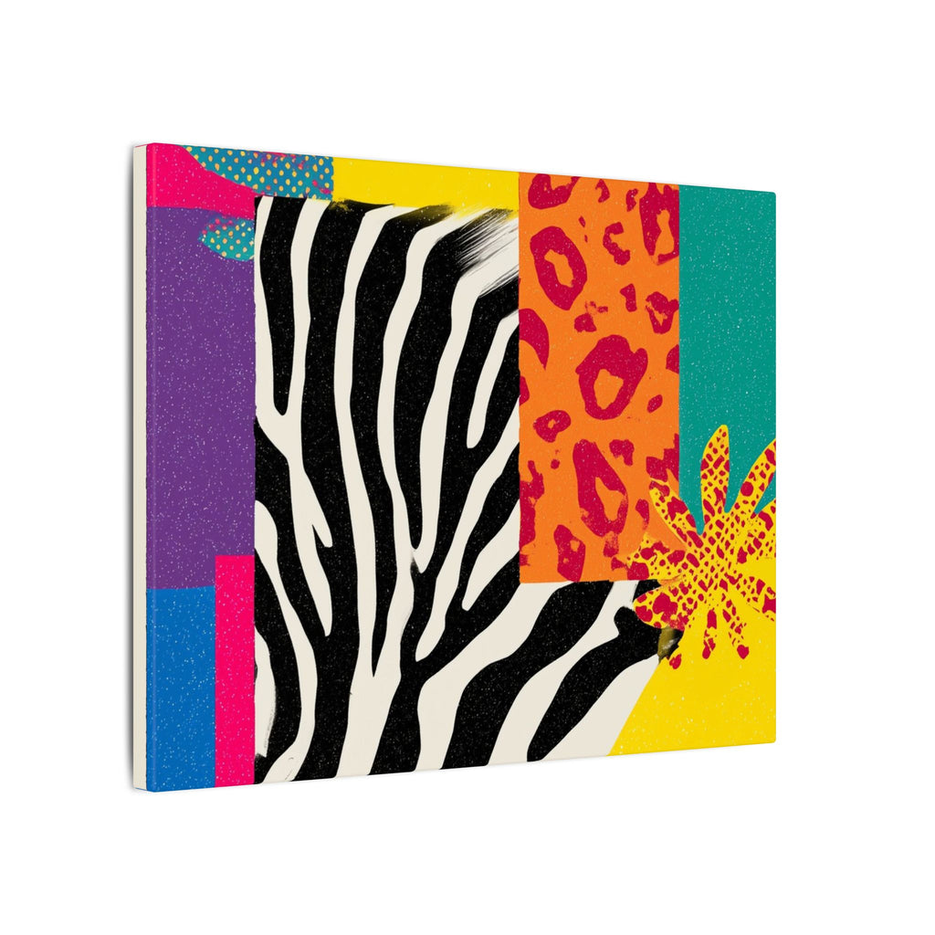 Pop Geometry: Zebra Leopard Fusion, Geometric Color Block, Modern Abstract Design   |   Custom Orders Accepted