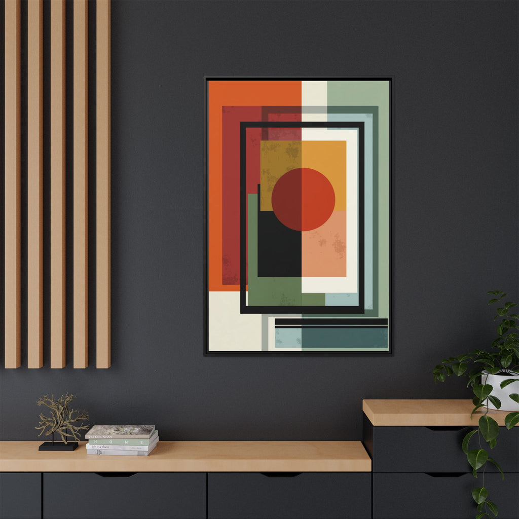 Geometric Harmonies: Mid-Century Modern Composition, Constructivist Inspiration, Abstract Rectangular Interplay   |   Custom Orders Accepted
