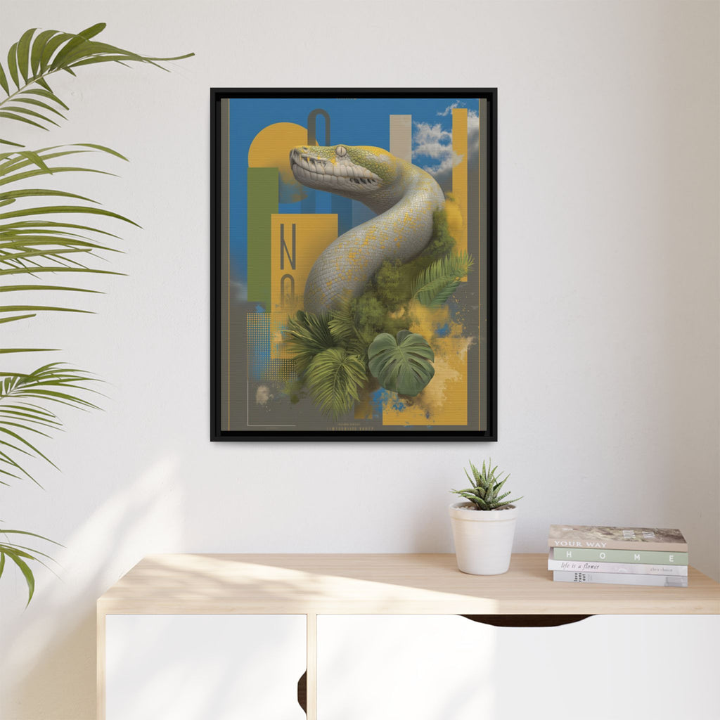 Serpent's Geometry: Tropical Realism, Digital Wildlife Composition   |    Custom Orders Available