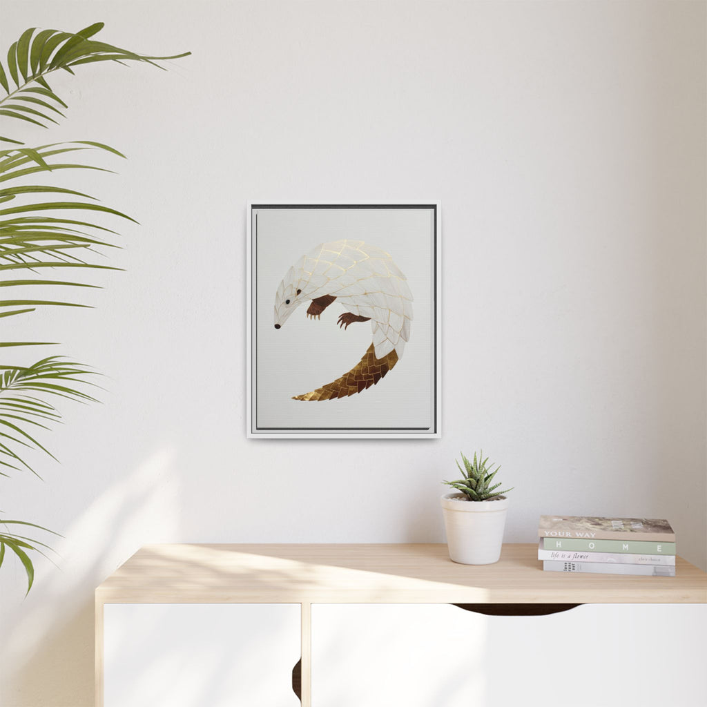 Geometric Hedgehog: Minimalist Wildlife Illustration, Layered Metallic Geometric Art   |    Custom Orders Available