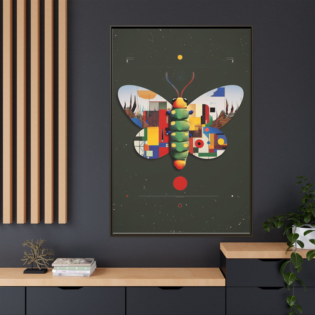 Geometric Butterfly: Bauhaus Digital Mosaic, Technological Nature Composition   |    Custom Orders Available