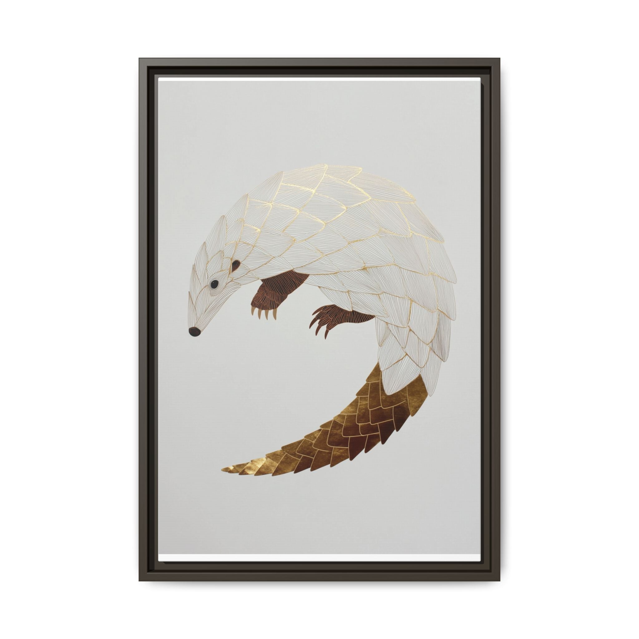 Geometric Hedgehog: Minimalist Wildlife Illustration, Layered Metallic Geometric Art   |    Custom Orders Available