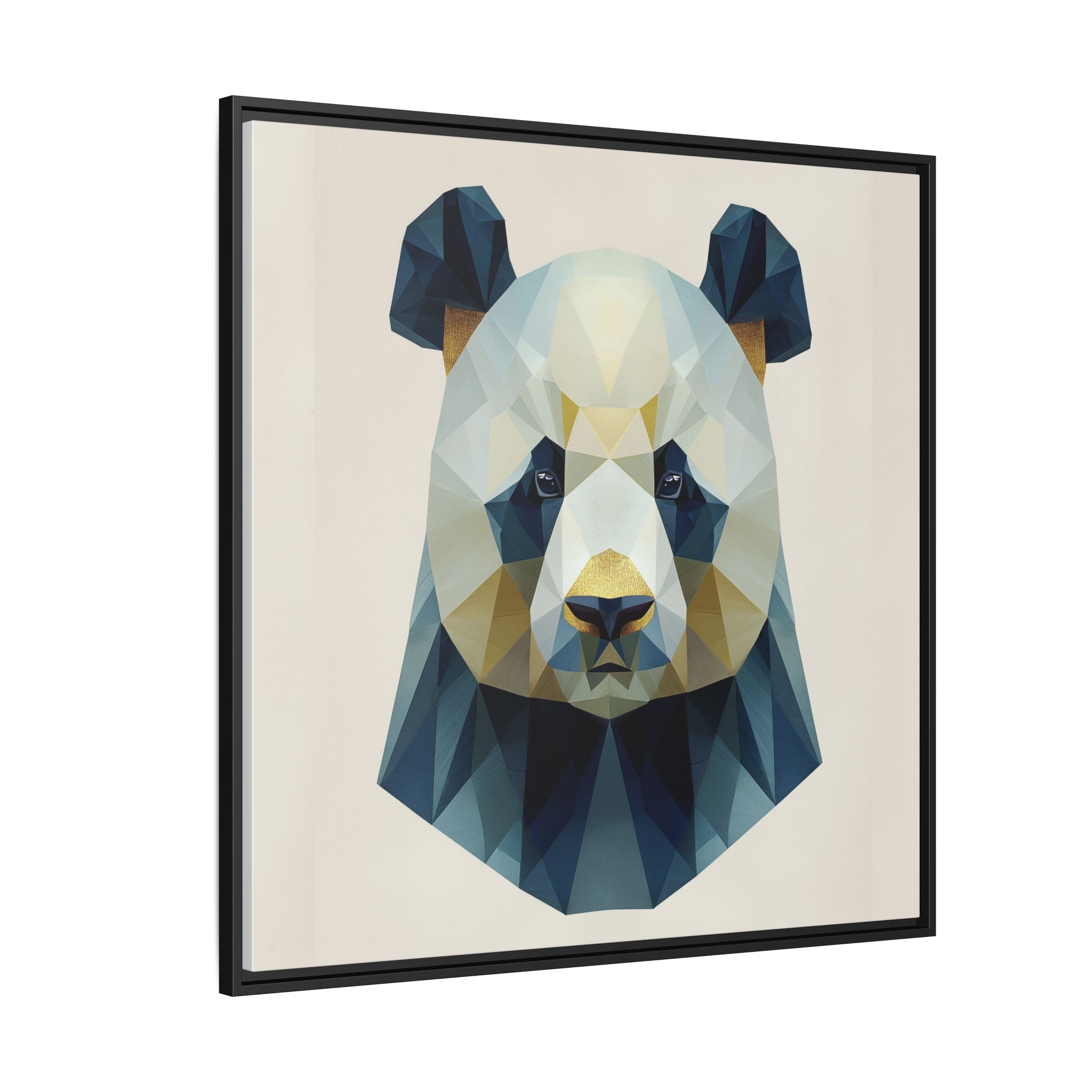 Geometric Panda Prism: Low-Poly Digital Wildlife Art, Minimalist Triangular Design   |  Personalized & Custom Orders Available