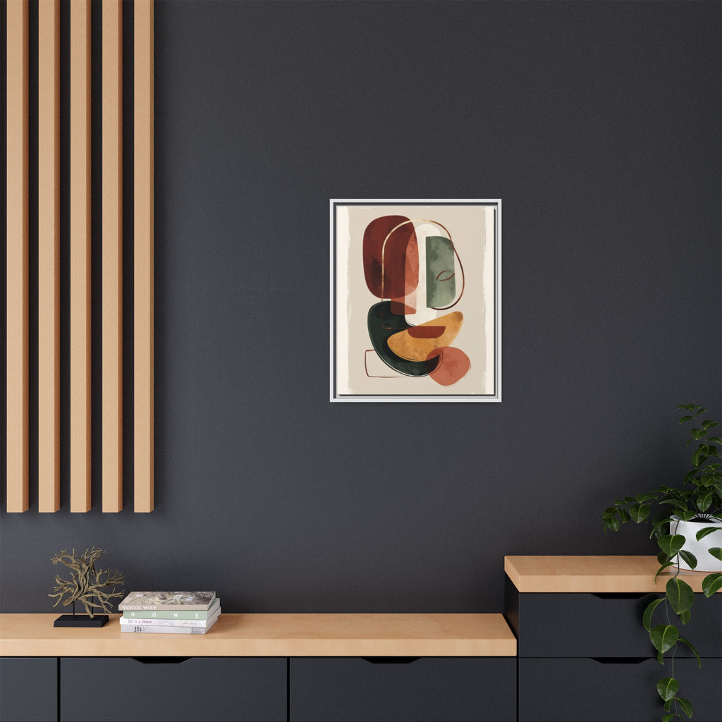 Layered Geometries: Mid-Century Modern Composition, Organic Abstract Design, Translucent Intersecting Shapes   |   Custom Orders Accepted