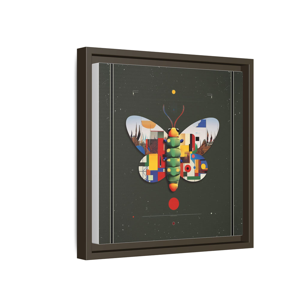 Geometric Butterfly Framed Print : Digital Cubist Interpretation, Modernist Entomological Design   |  Personalized & Custom Orders Available
